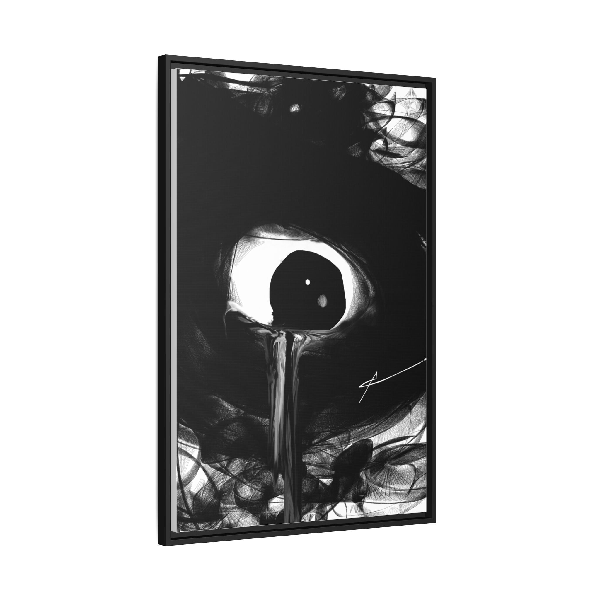 Modern Moody Abstract Canvas Wall Art | Leak – AbstractsOfficial 24x36 (vertical)