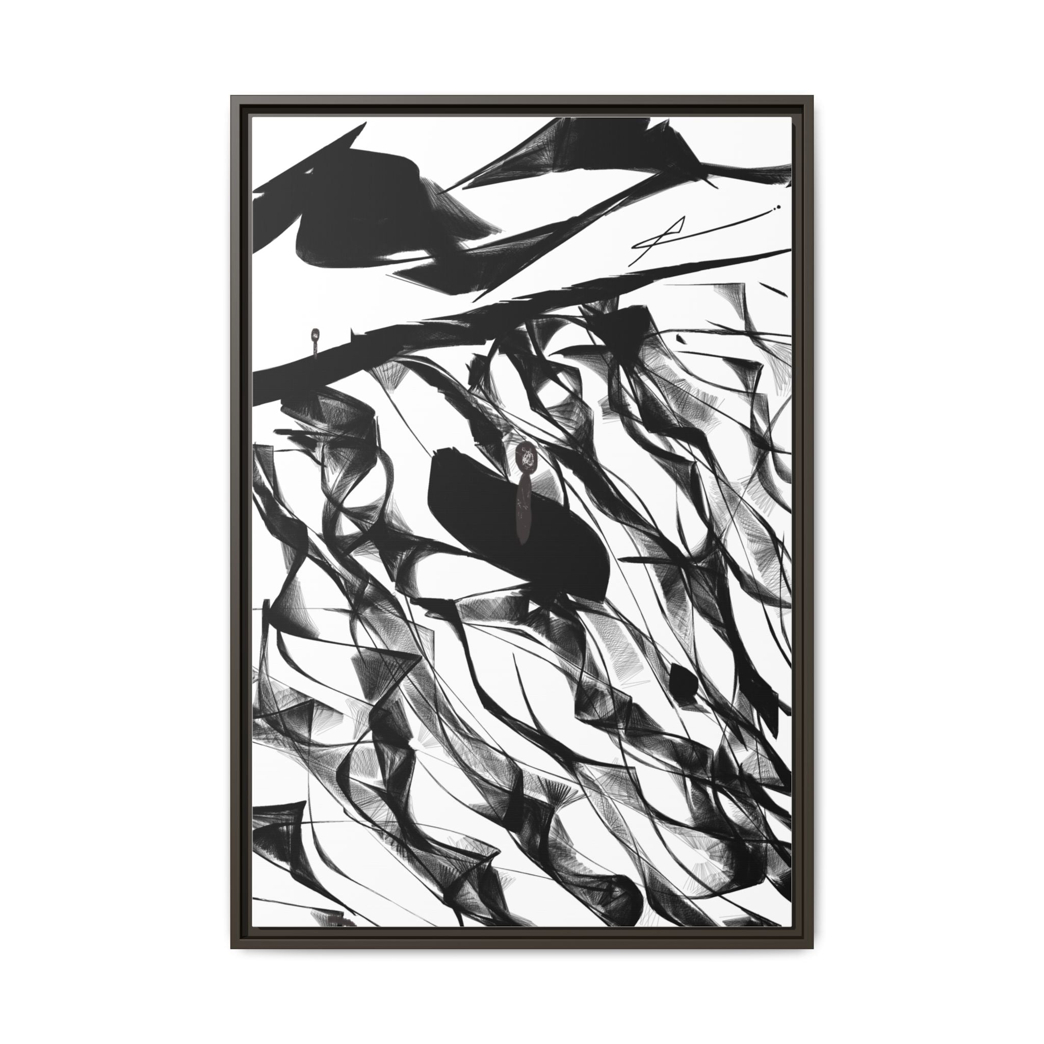 Modern Dark Abstract Canvas Wall Art | Still – AbstractsOfficial 24x36 (vertical)