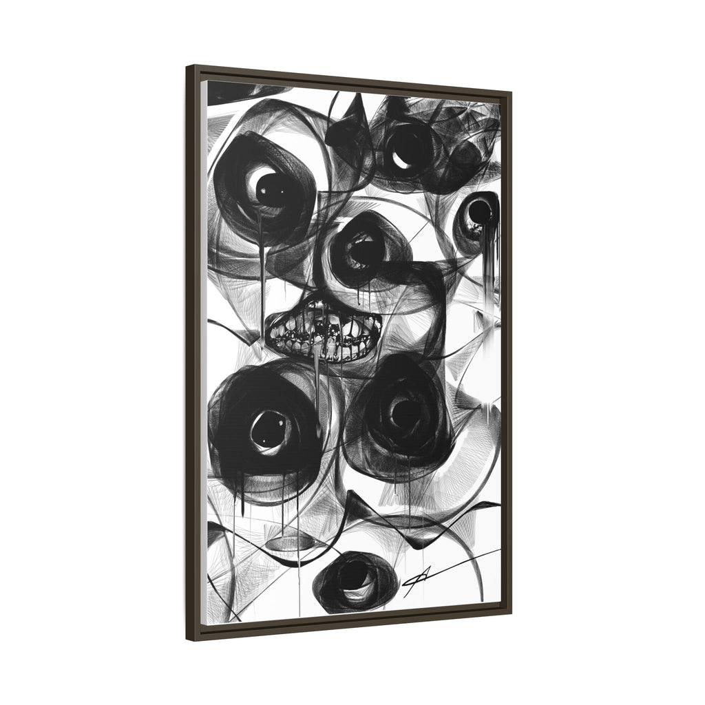 Modern Horror Abstract Canvas Wall Art | Watches – AbstractsOfficial 24x36 (vertical)