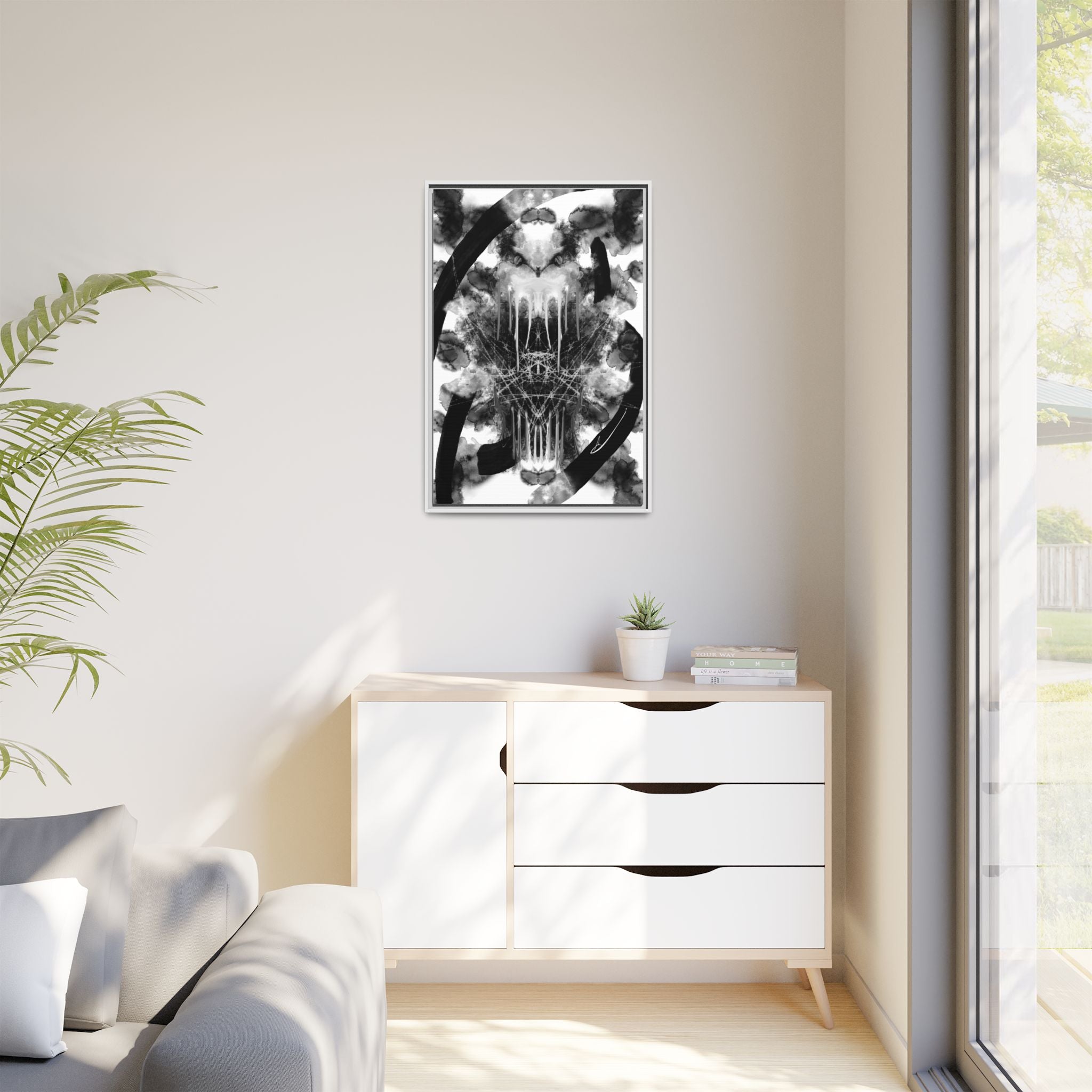 Modern Dark Abstract Canvas Wall Art | Inside – AbstractsOfficial 24x36 (vertical)
