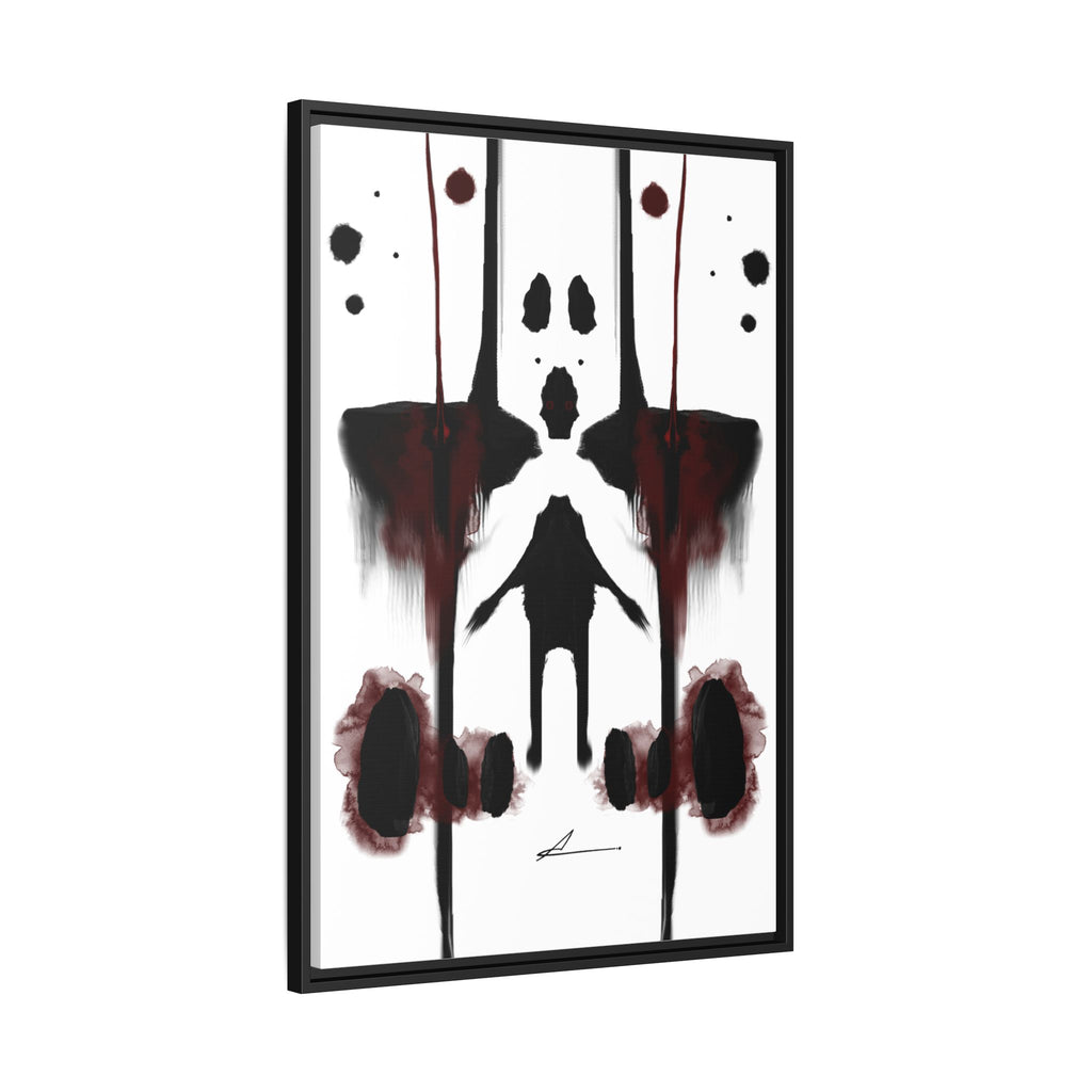 Rorschach-inspired Abstract art Canvas Wall Art | Muffled – AbstractsOfficial 24x36 (vertical)