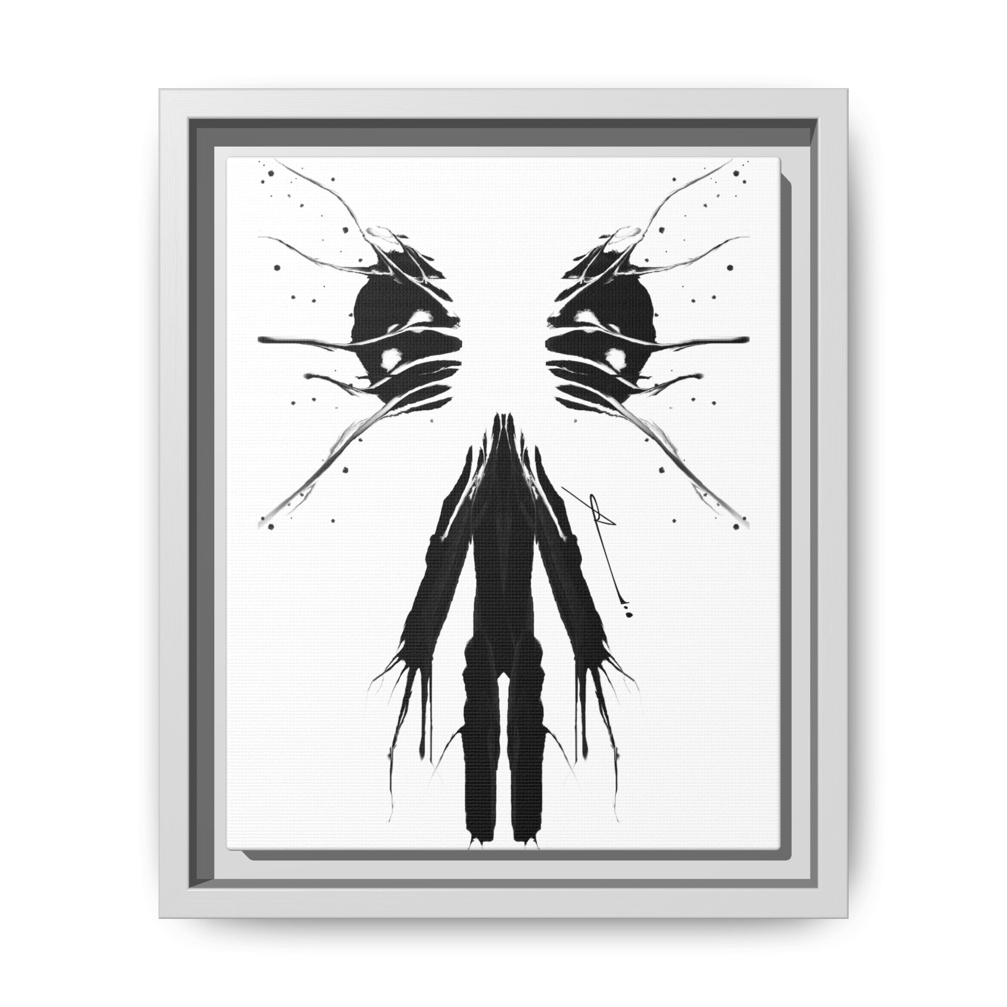 Modern Dark Abstract Canvas Wall Art | Scission – AbstractsOfficial 8 x 10 (Vertical)