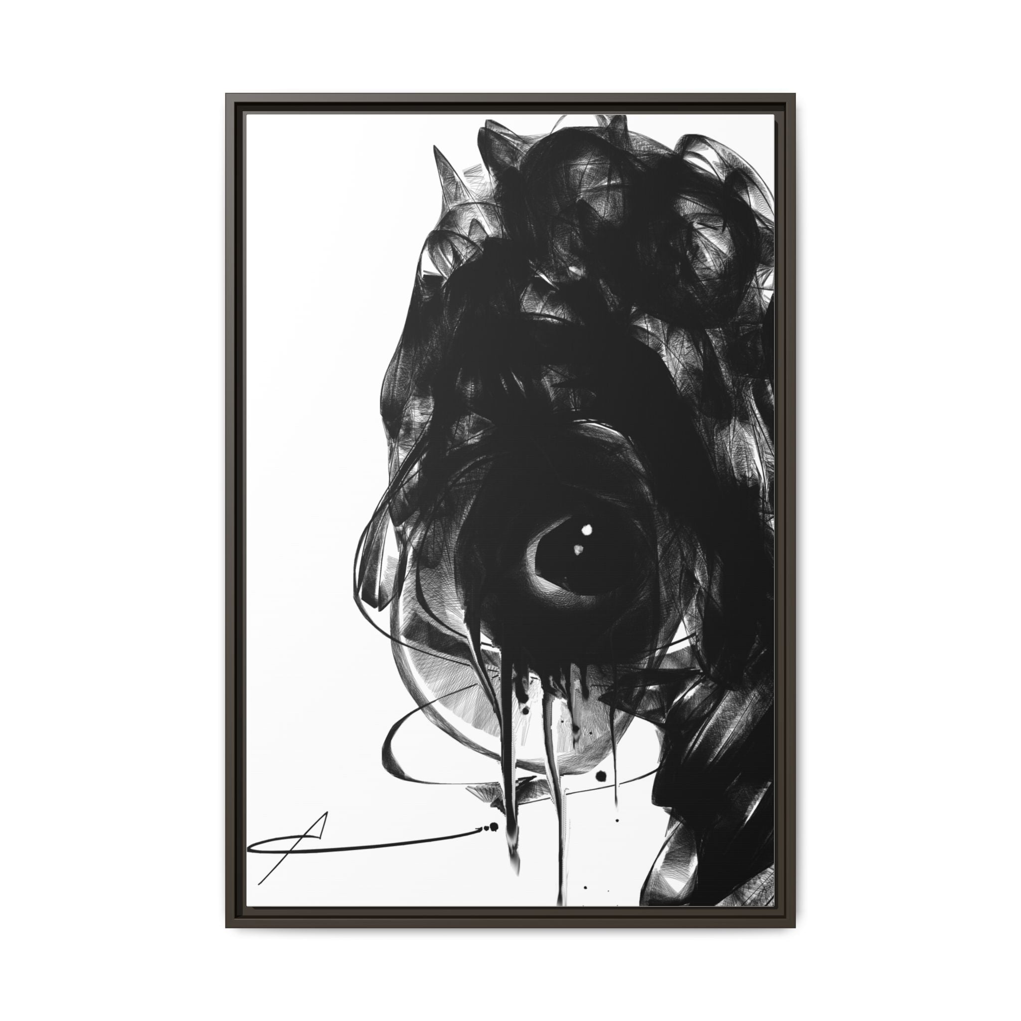 Modern Moody Abstract Canvas Wall Art | Melancholy – AbstractsOfficial 24x36 (vertical)