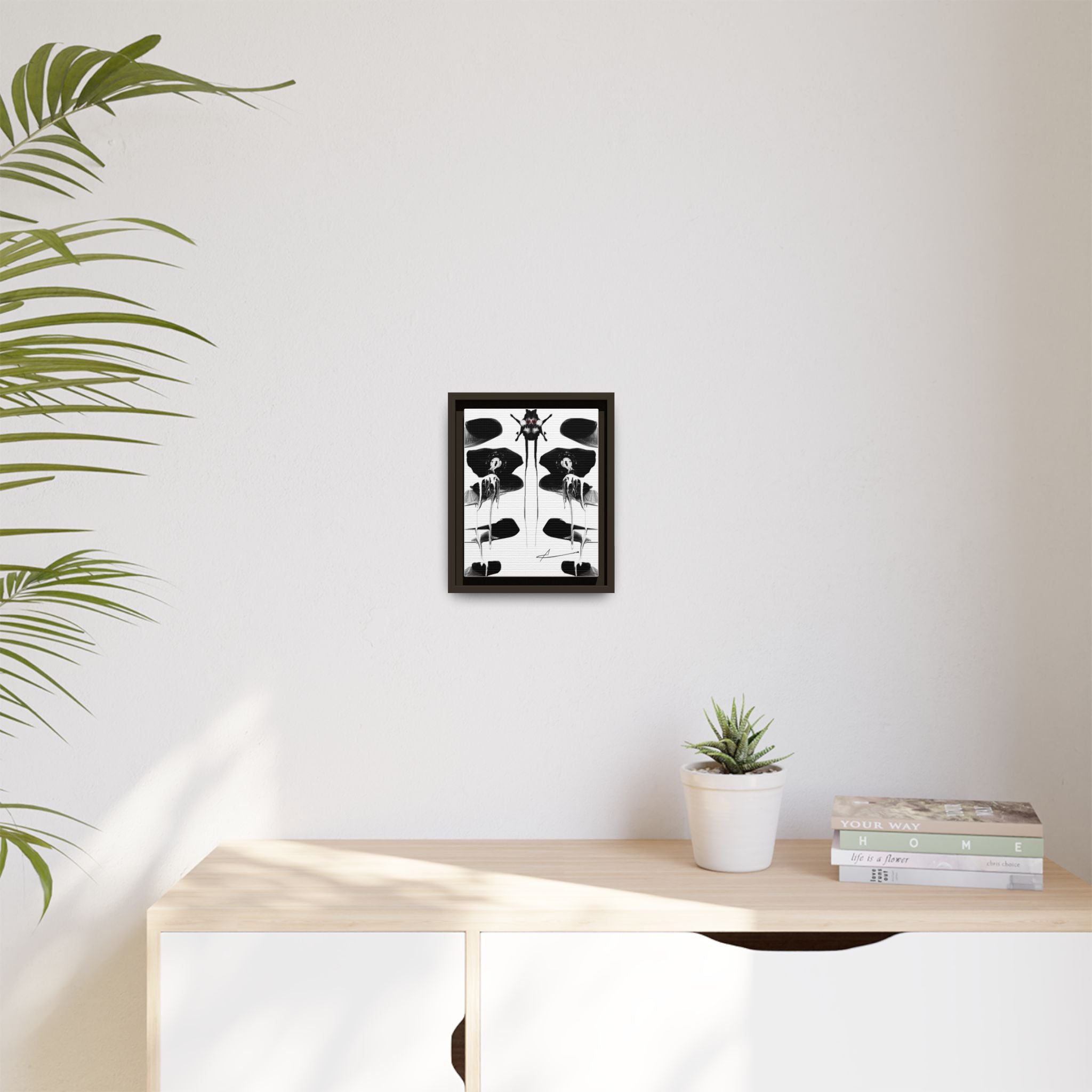 Modern Moody Abstract Canvas Wall Art | Drenching – AbstractsOfficial 8 x 10 (Vertical)
