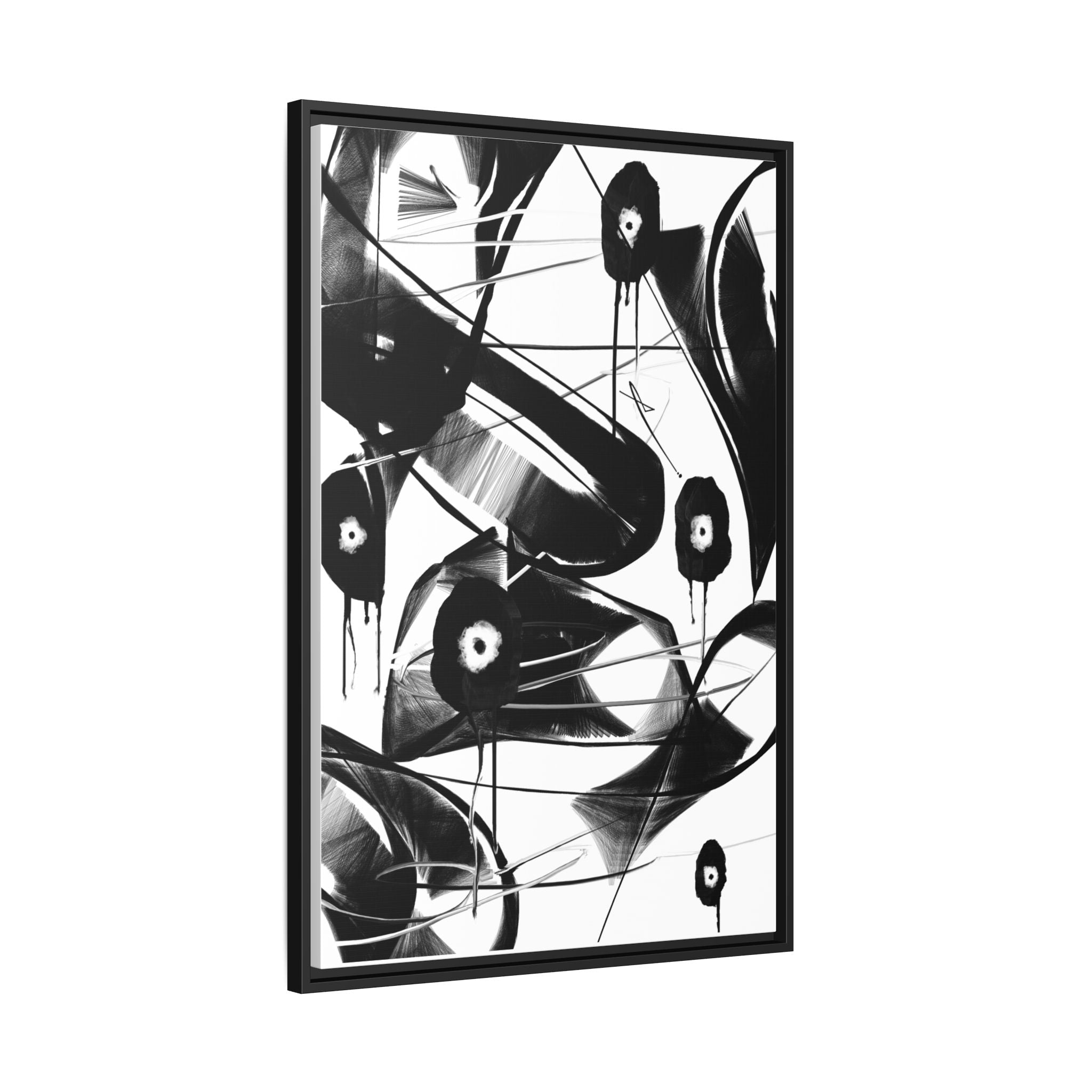 Modern Dark Abstract Canvas Wall Art | Found – AbstractsOfficial 24x36 (vertical)