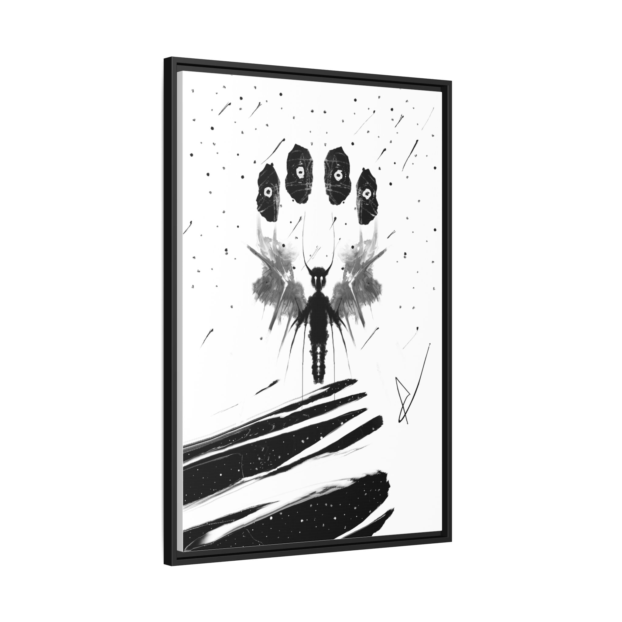 Modern Dark Abstract Canvas Wall Art | Stranded – AbstractsOfficial 24x36 (vertical)