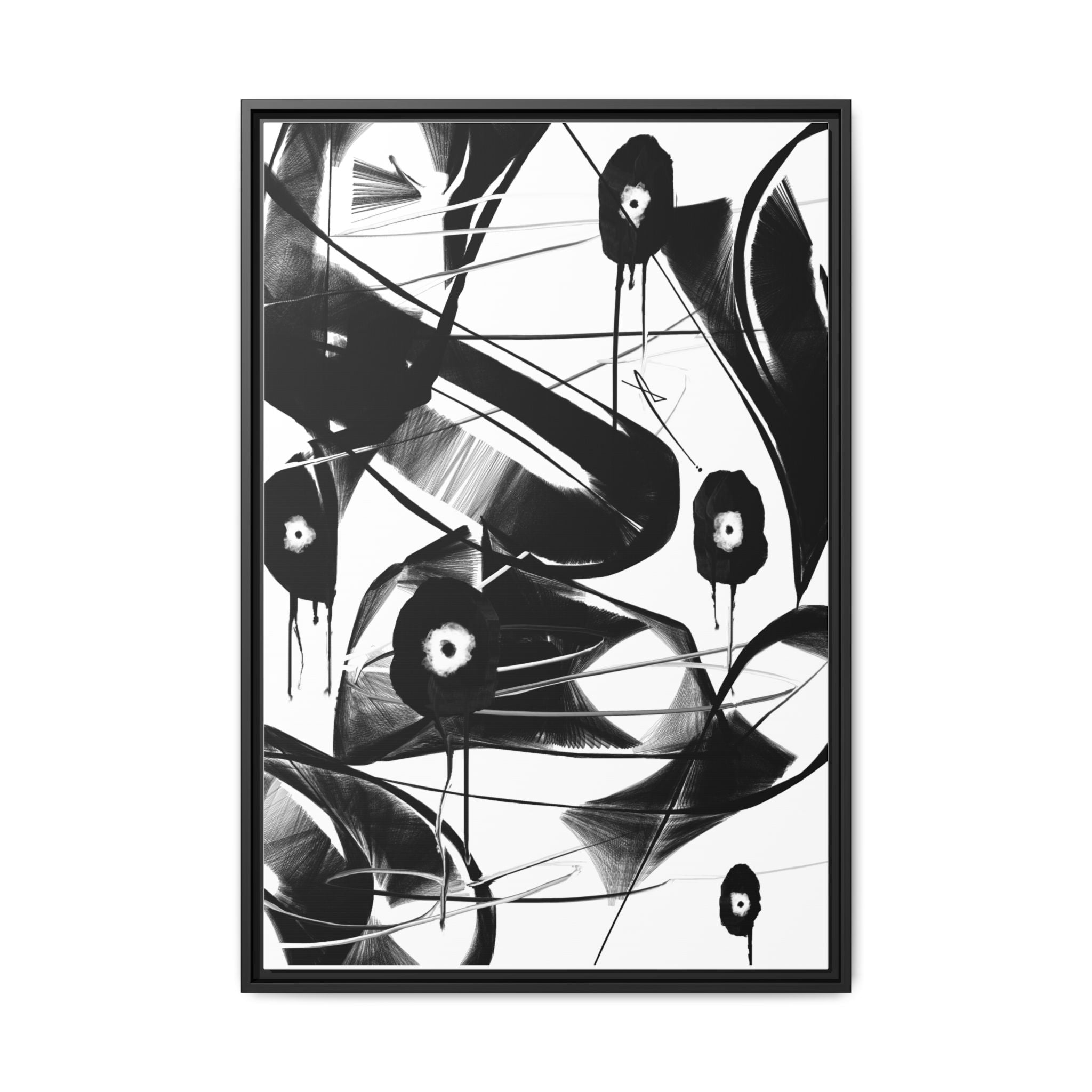 Modern Dark Abstract Canvas Wall Art | Found – AbstractsOfficial 24x36 (vertical)
