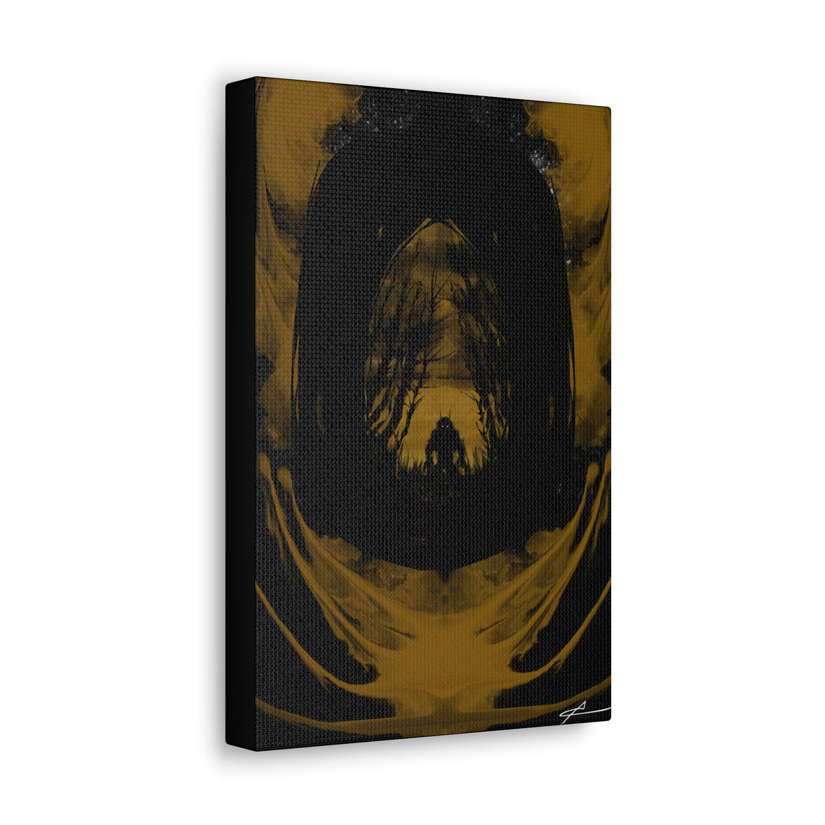 Unfurl — Dark Abstract Art 8" x 12"