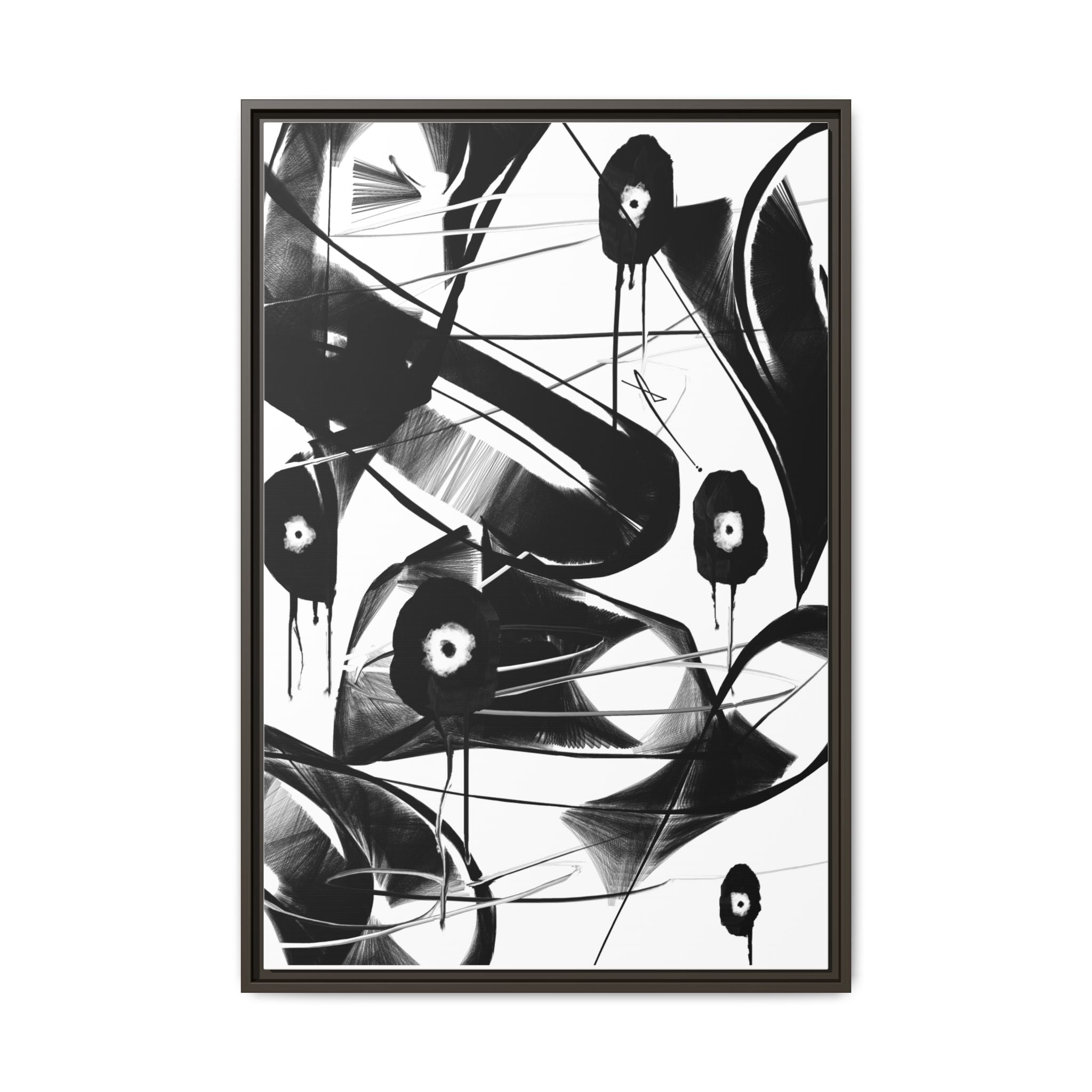 Modern Dark Abstract Canvas Wall Art | Found – AbstractsOfficial 24x36 (vertical)