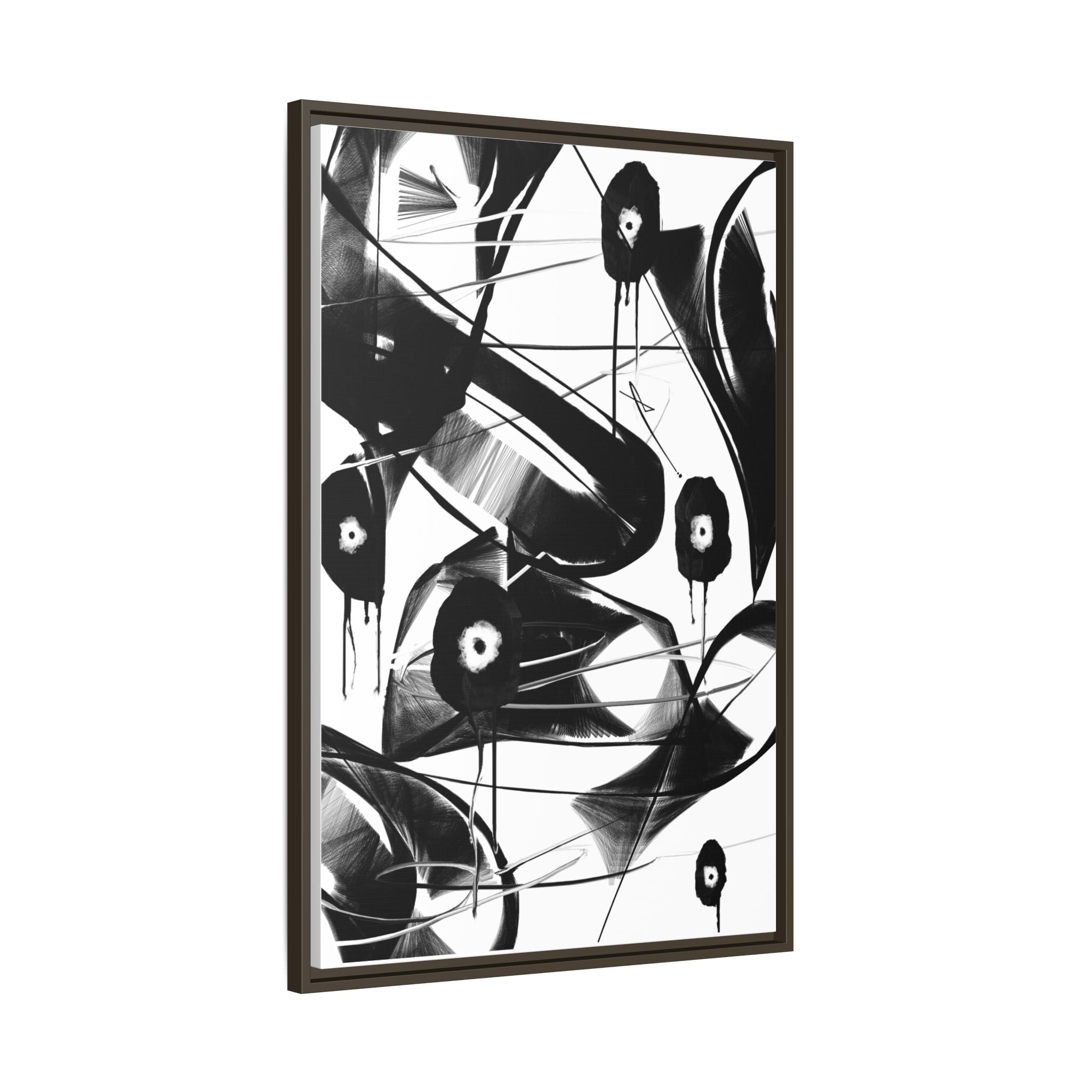 Modern Dark Abstract Canvas Wall Art | Found – AbstractsOfficial 24x36 (vertical)