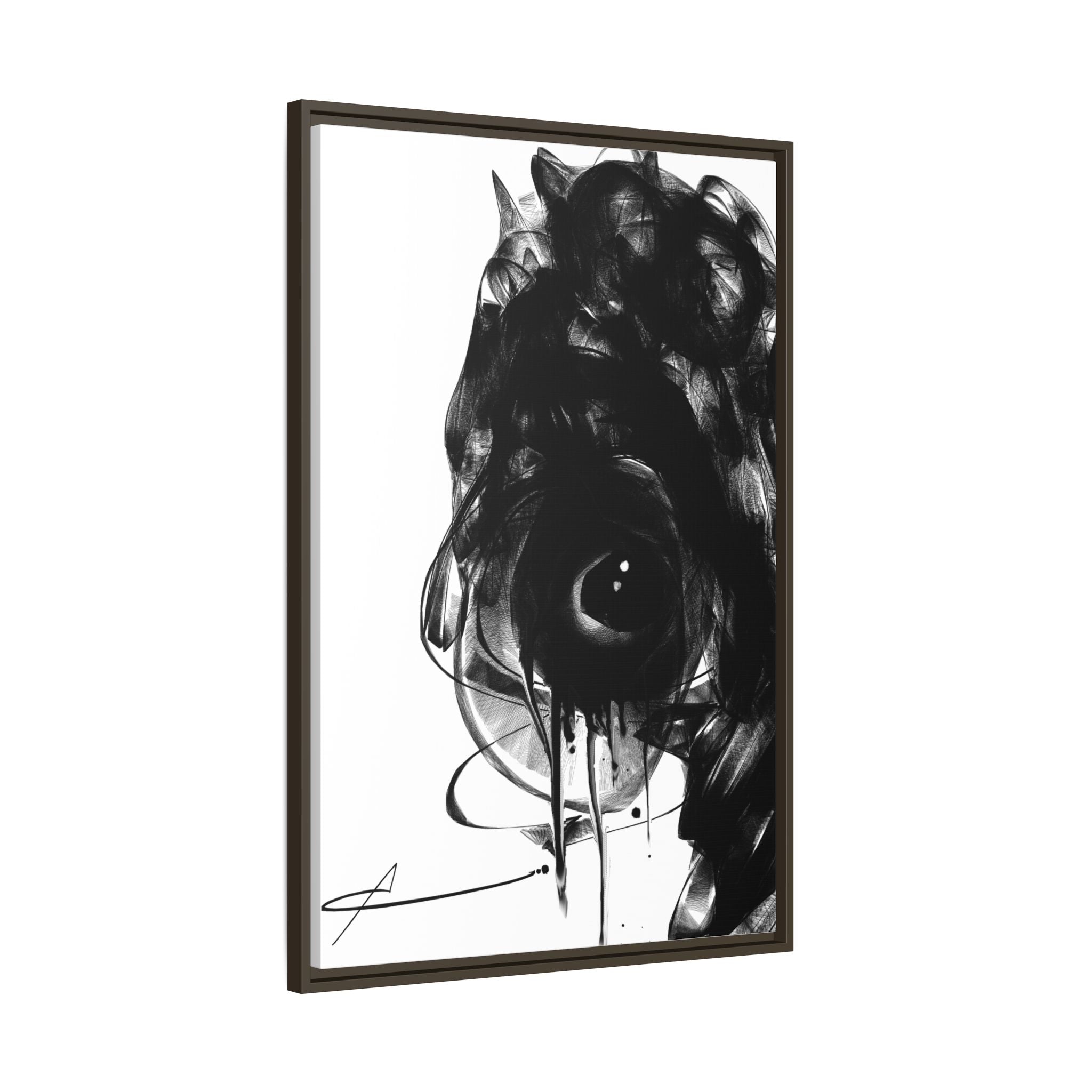 Modern Moody Abstract Canvas Wall Art | Melancholy – AbstractsOfficial 24x36 (vertical)
