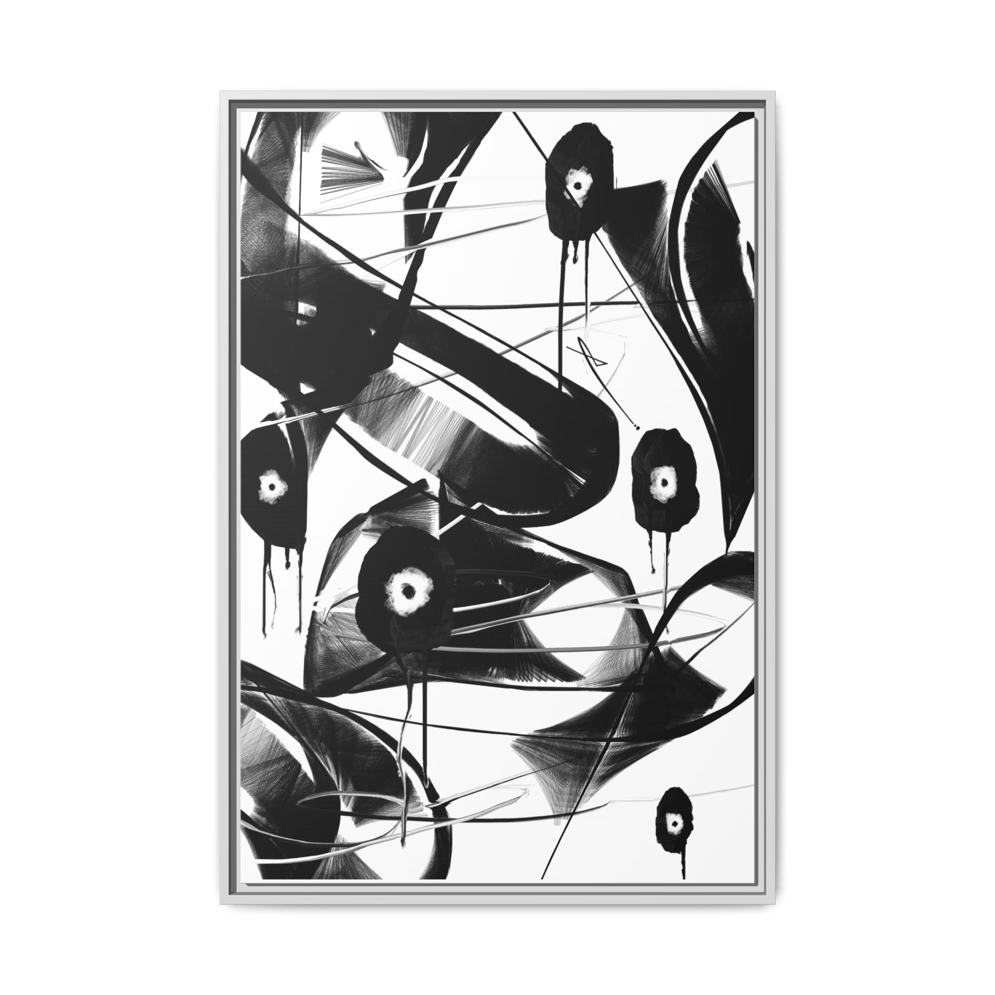 Modern Dark Abstract Canvas Wall Art | Found – AbstractsOfficial 24x36 (vertical)