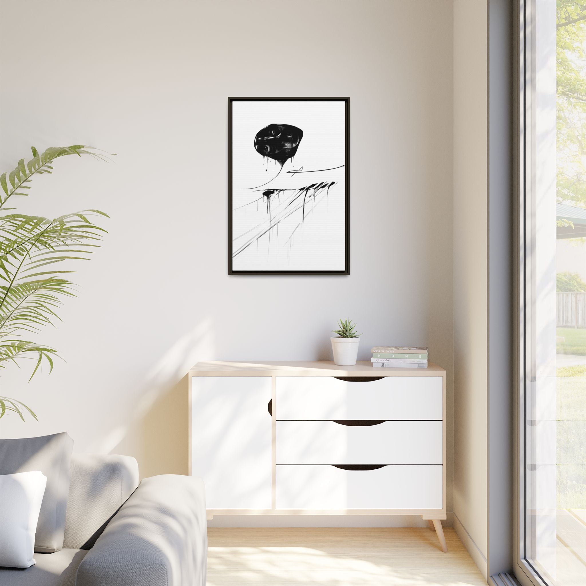 Modern Dark Abstract Canvas Wall Art | Grow – AbstractsOfficial 24x36 (vertical)