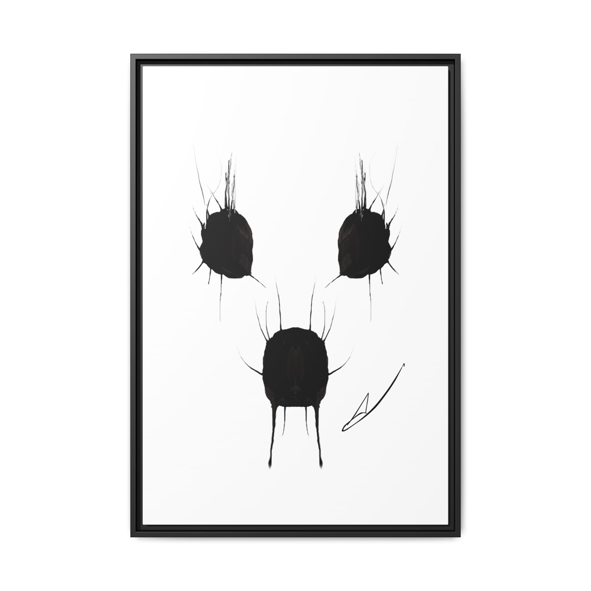 Modern Dark Abstract Canvas Wall Art | Mimic – AbstractsOfficial 24x36 (vertical)