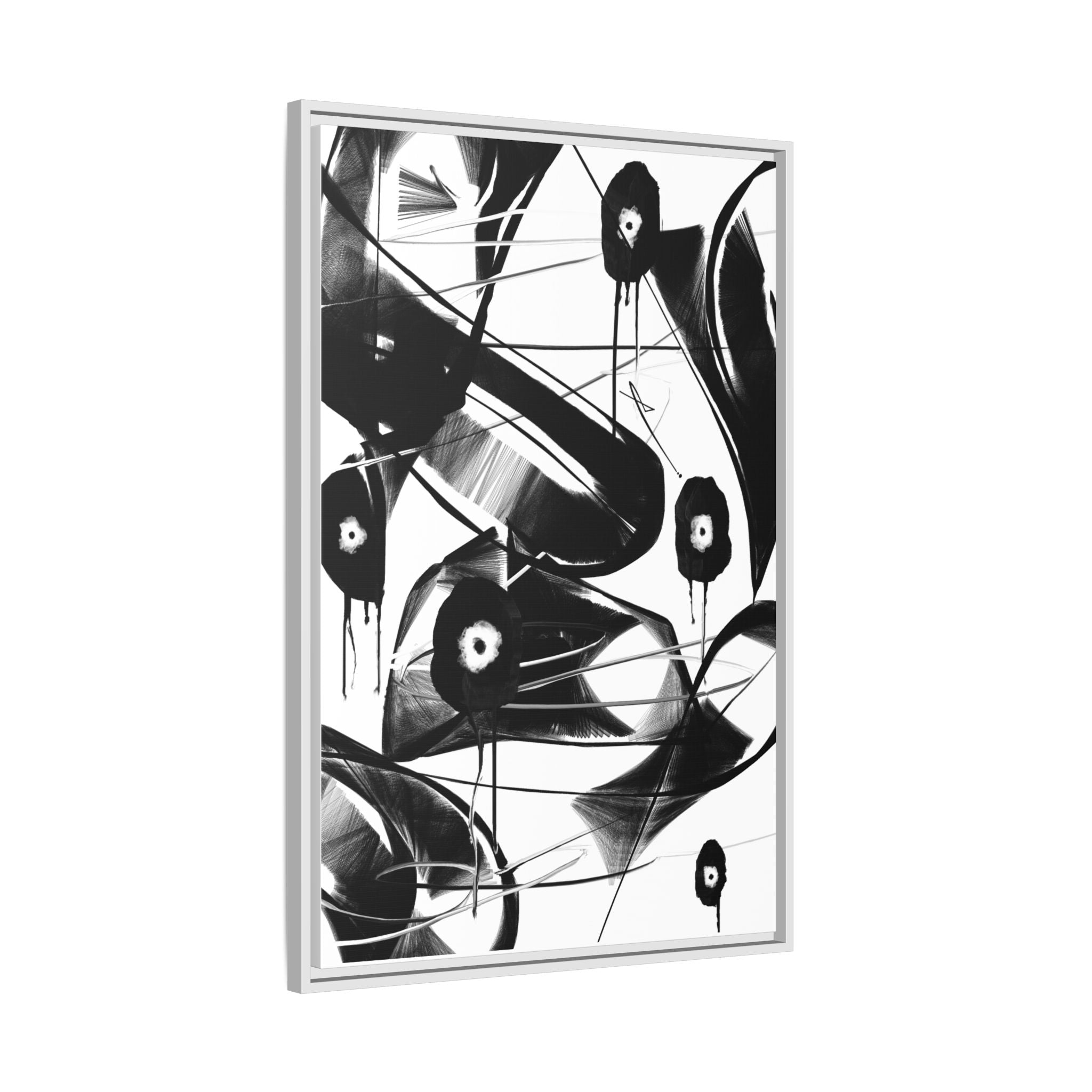 Modern Dark Abstract Canvas Wall Art | Found – AbstractsOfficial 24x36 (vertical)