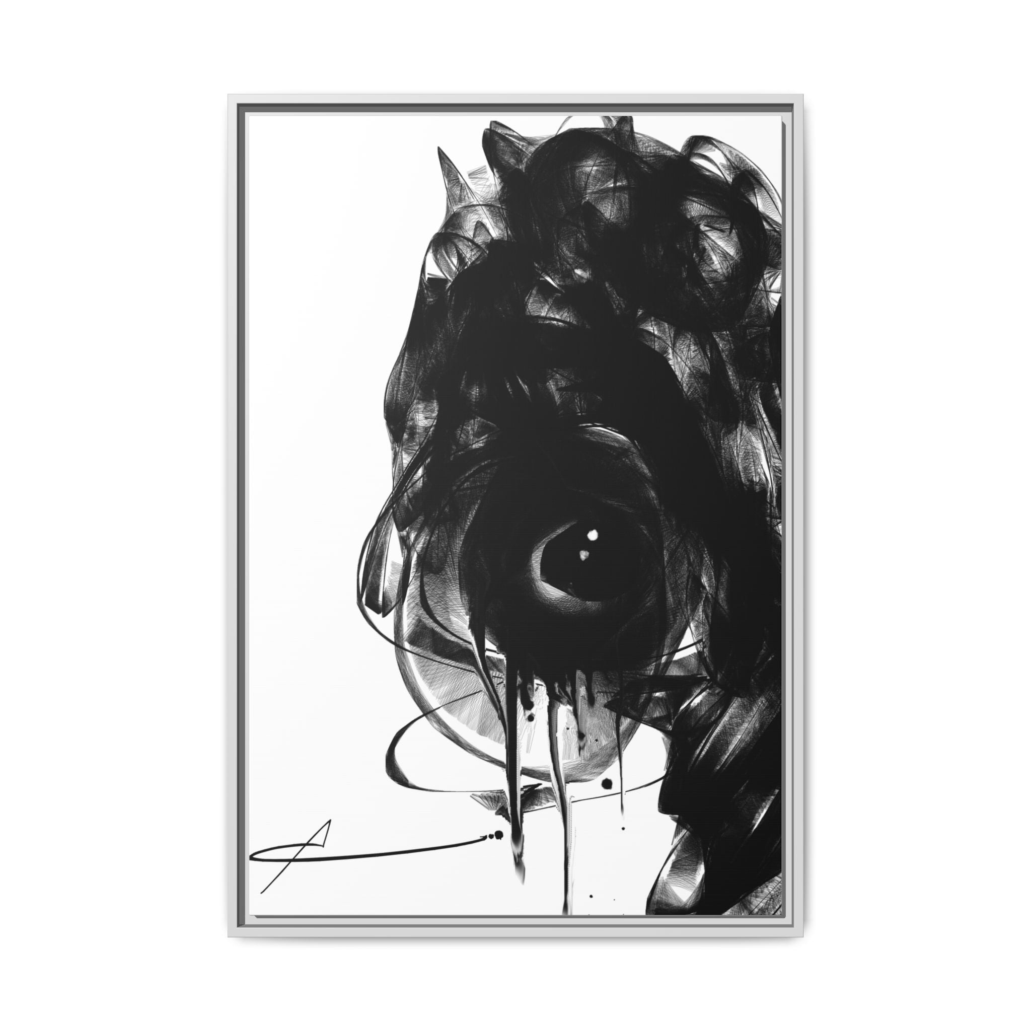 Modern Moody Abstract Canvas Wall Art | Melancholy – AbstractsOfficial 24x36 (vertical)
