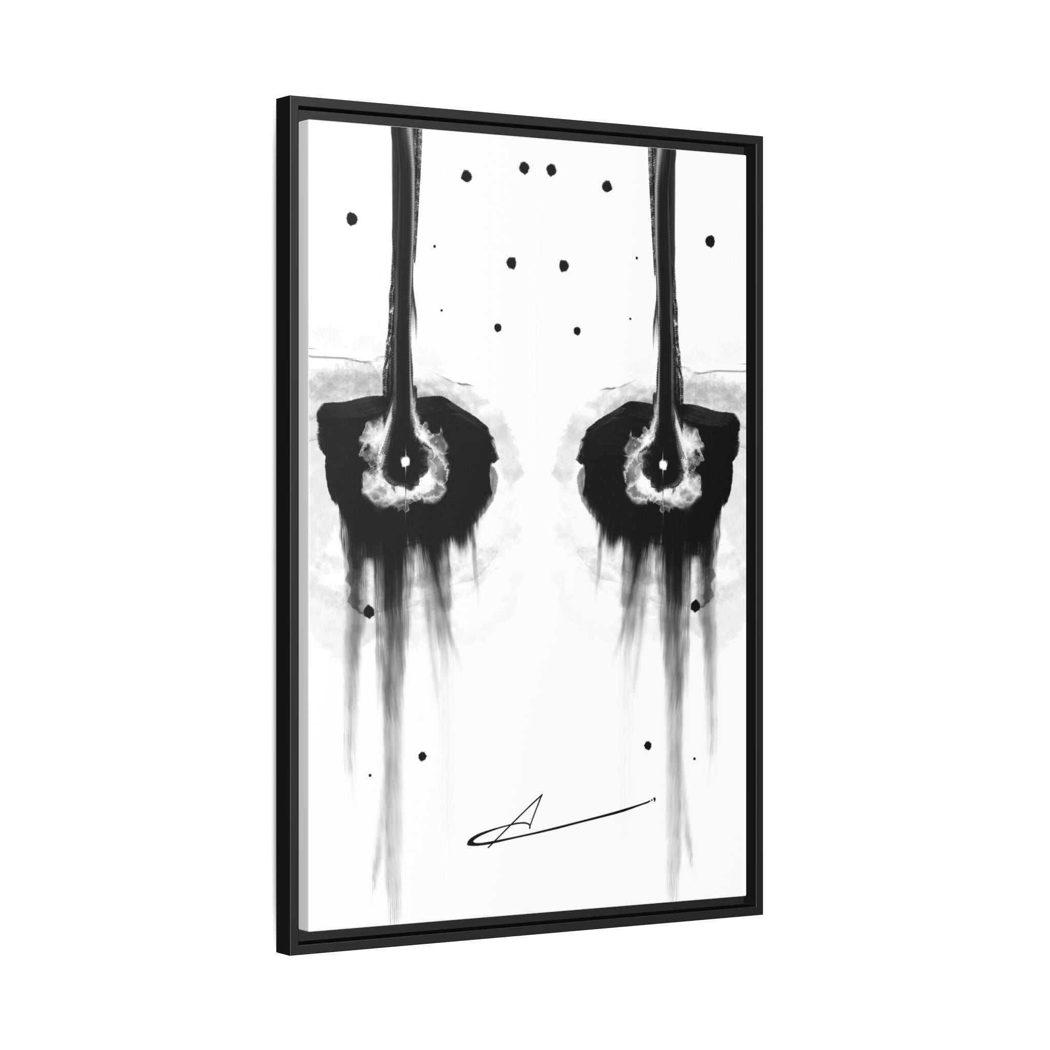 Modern Dark Abstract Canvas Wall Art | Dreary – AbstractsOfficial 24x36 (vertical)