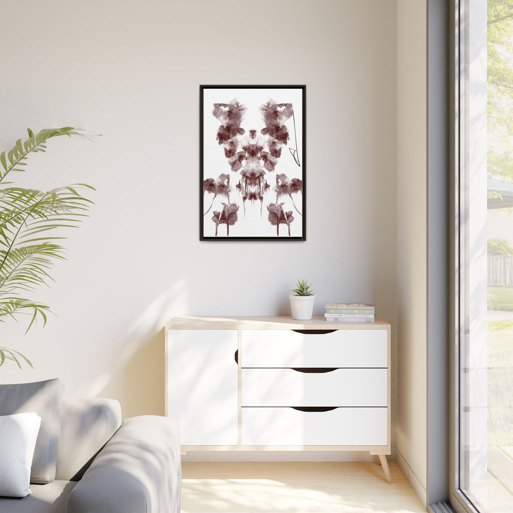 Rorschach-inspired Abstract Canvas Wall Art | Flare – AbstractsOfficial 24x36 (vertical)