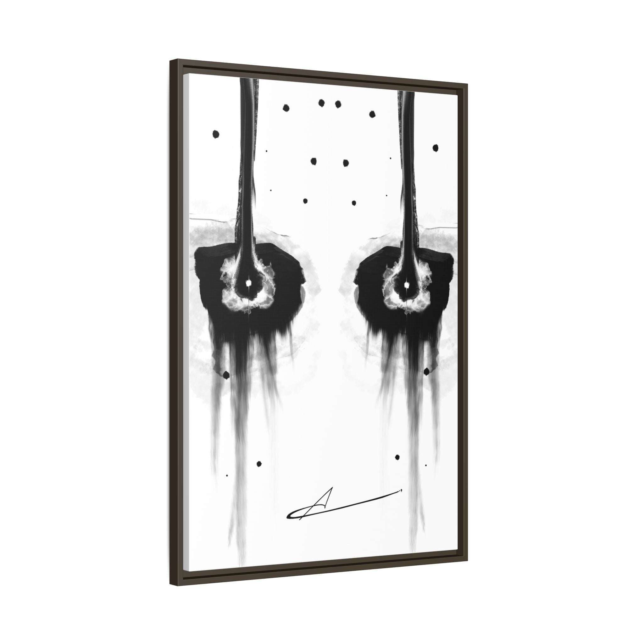 Modern Dark Abstract Canvas Wall Art | Dreary – AbstractsOfficial 24x36 (vertical)