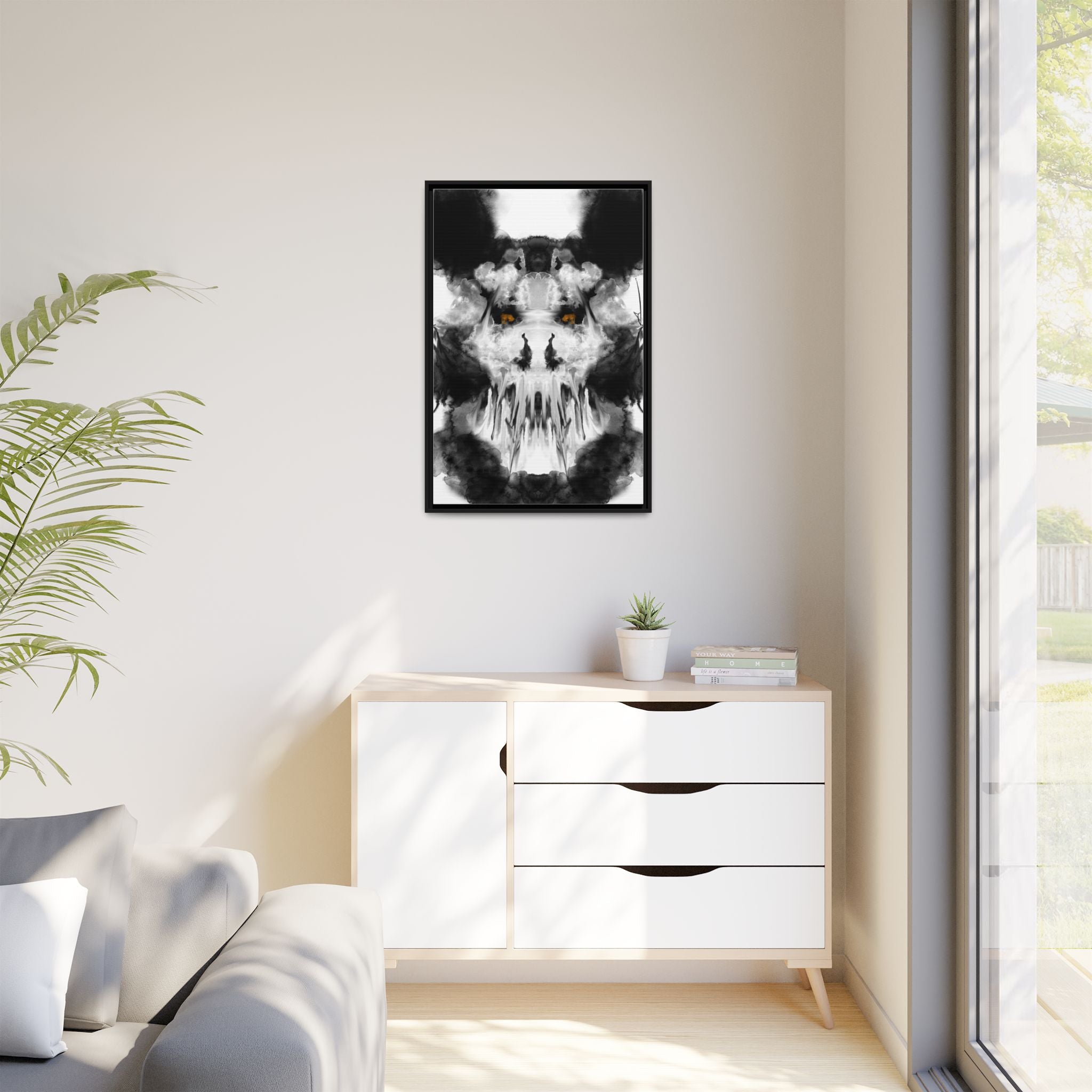 Modern Dark Abstract Canvas Wall Art | Provoke – AbstractsOfficial 24x36 (vertical)