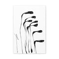 Minimalist Abstract Art Black & White Canvas Print 16 x 24