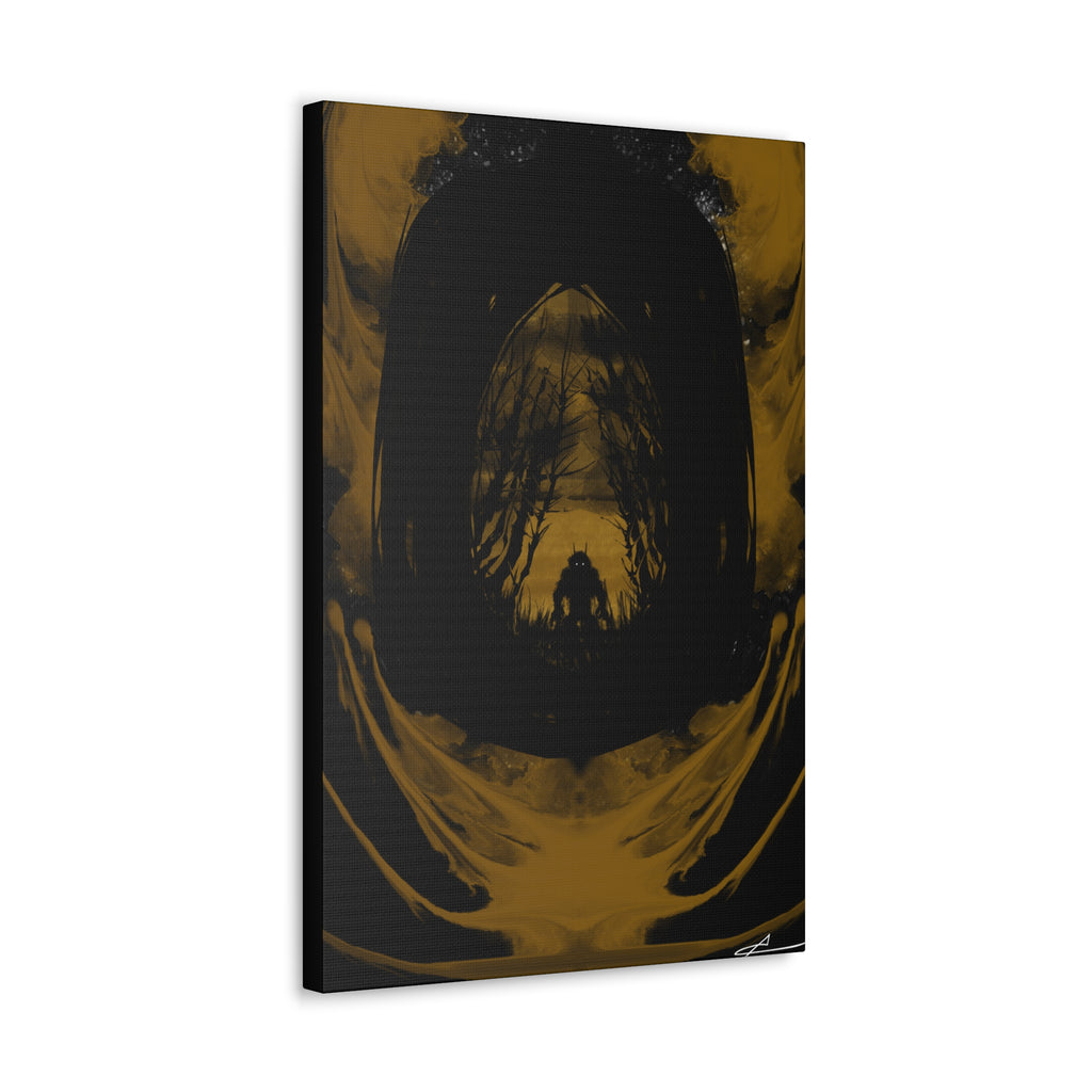 Unfurl — Dark Abstract Art 8" x 12"