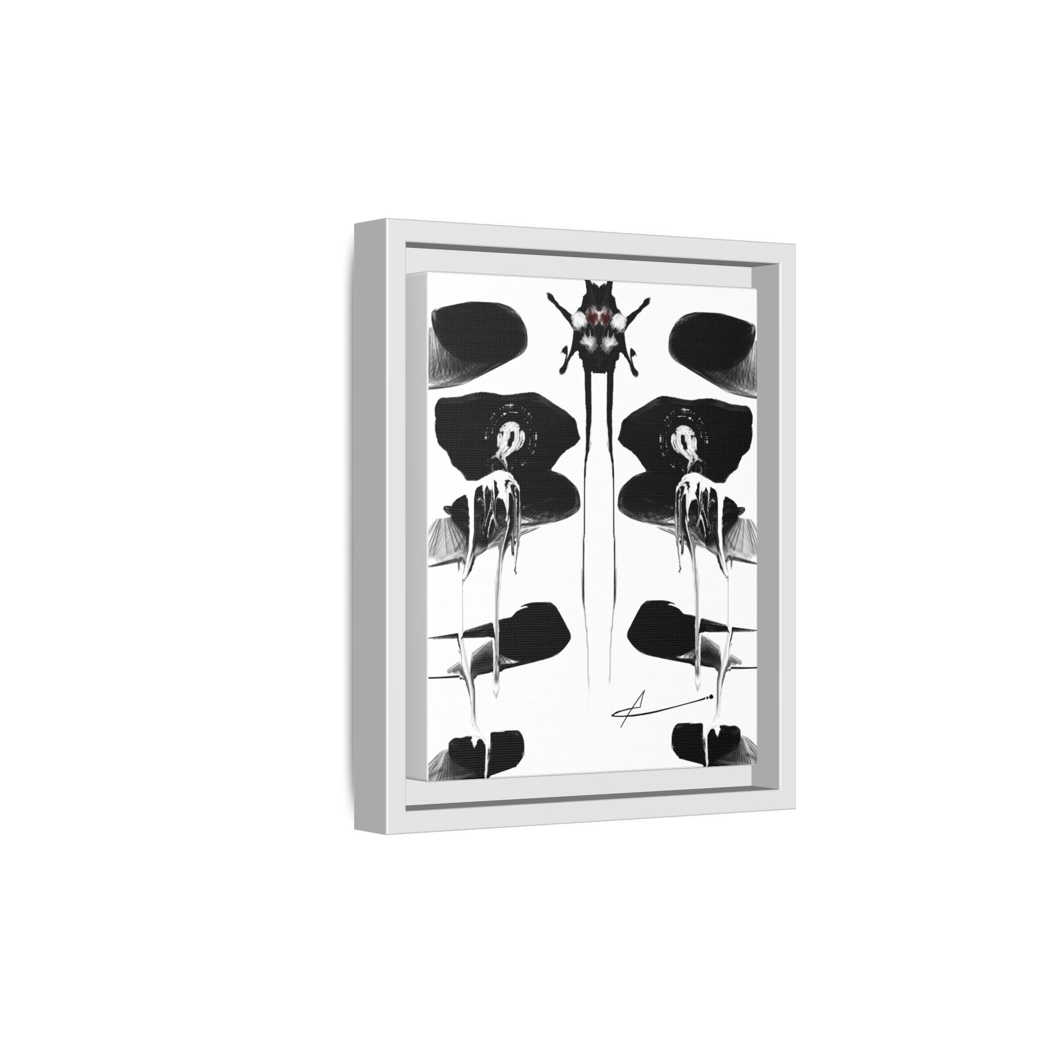 Modern Moody Abstract Canvas Wall Art | Drenching – AbstractsOfficial 8 x 10 (Vertical)