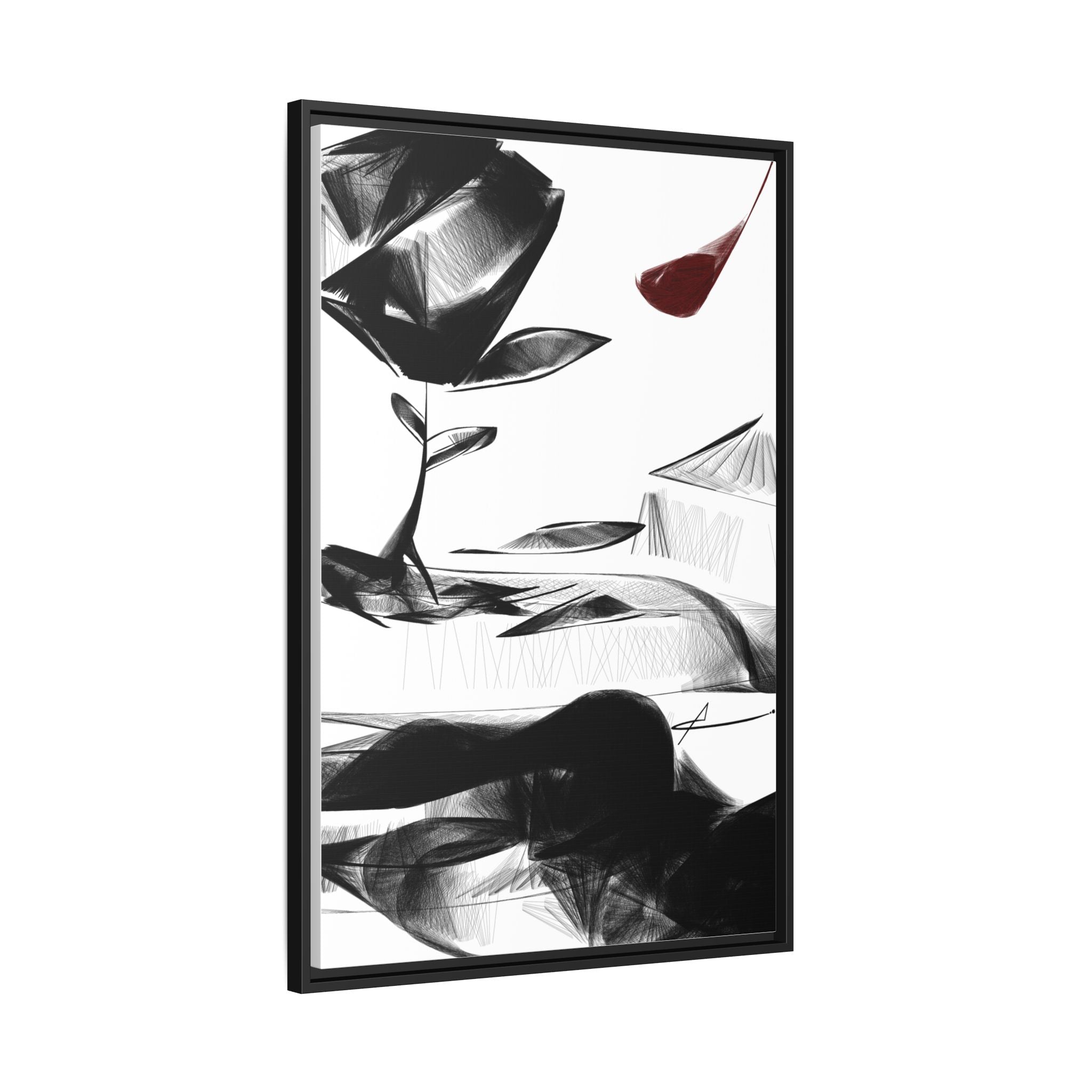 Modern Dark Abstract Canvas Wall Art | Stand – AbstractsOfficial 24x36 (vertical)
