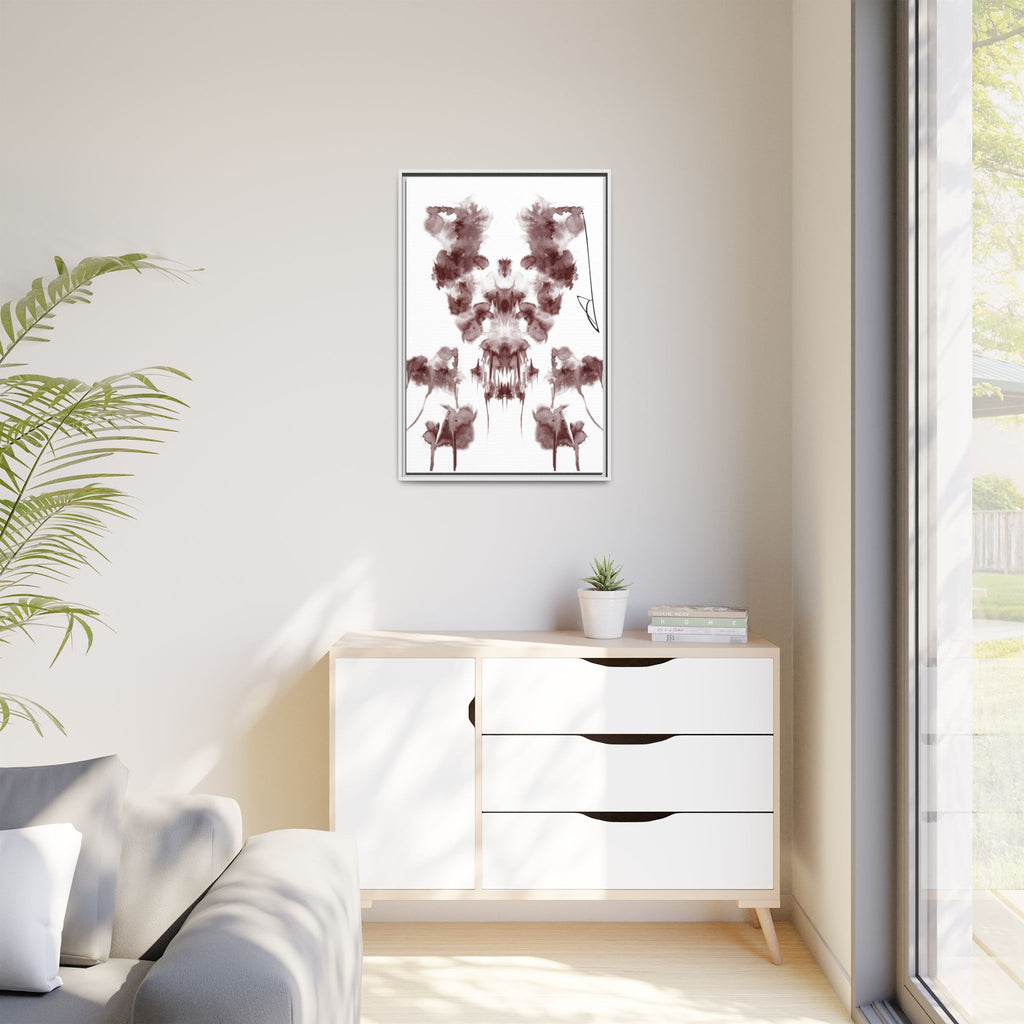 Rorschach-inspired Abstract Canvas Wall Art | Flare – AbstractsOfficial 24x36 (vertical)