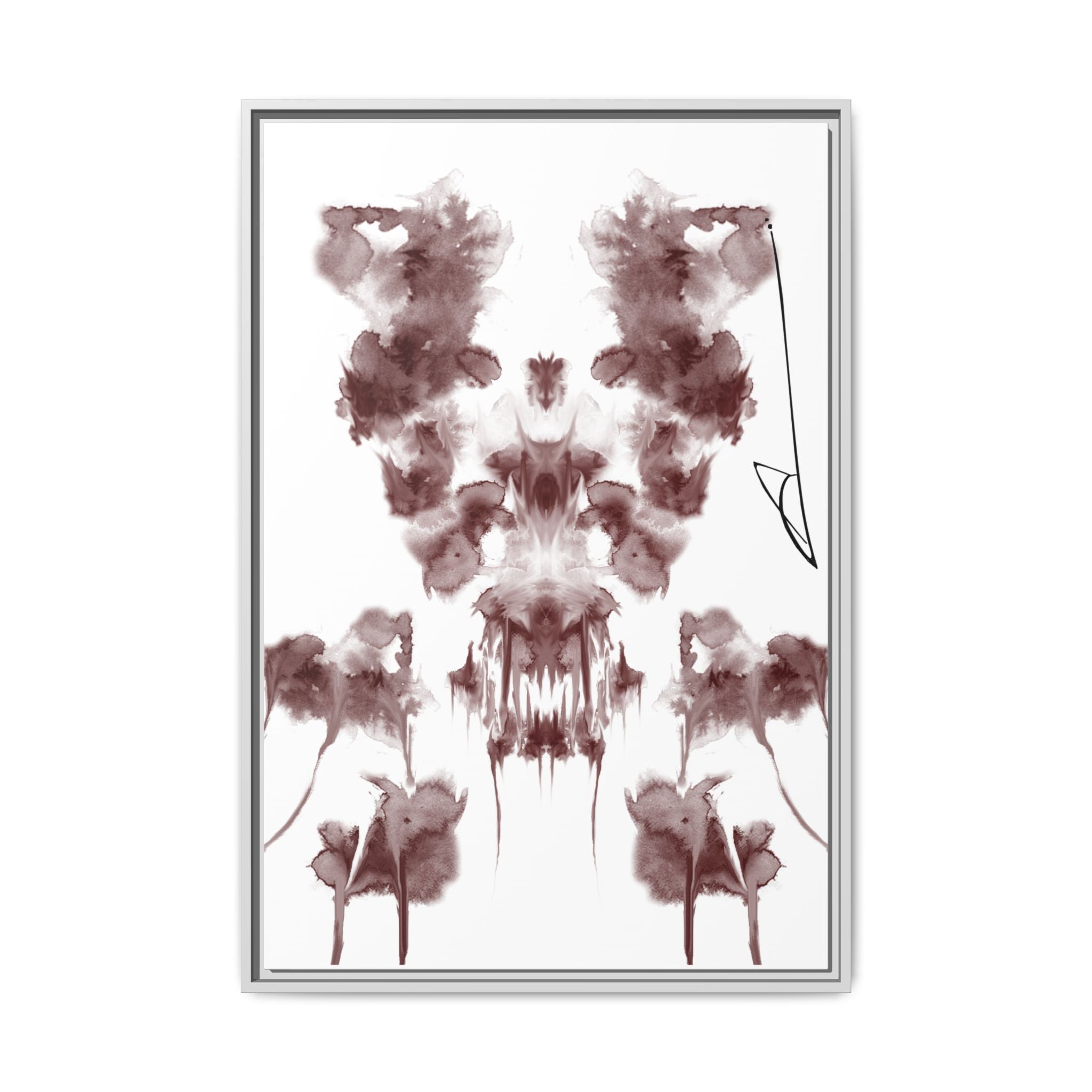 Rorschach-inspired Abstract Canvas Wall Art | Flare – AbstractsOfficial 24x36 (vertical)