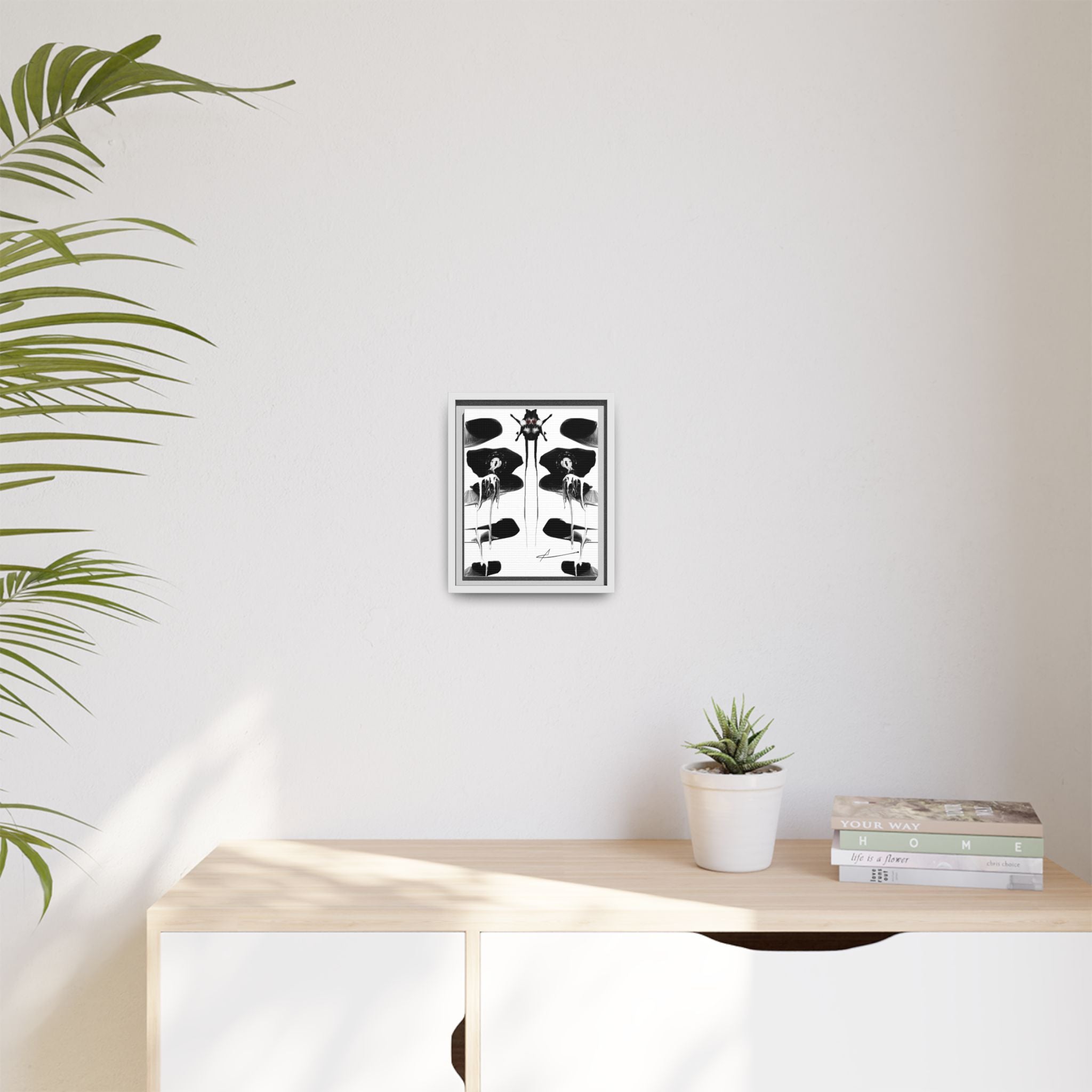 Modern Moody Abstract Canvas Wall Art | Drenching – AbstractsOfficial 8 x 10 (Vertical)