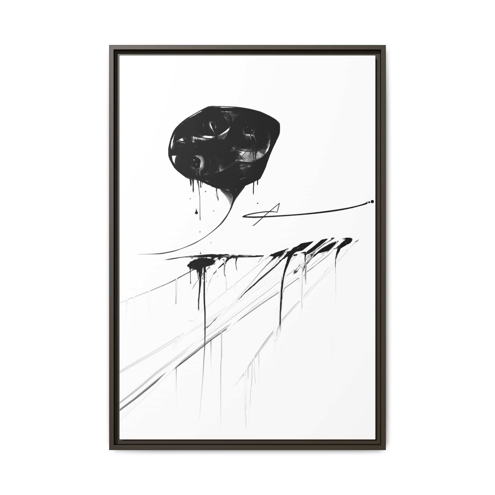 Modern Dark Abstract Canvas Wall Art | Grow – AbstractsOfficial 24x36 (vertical)