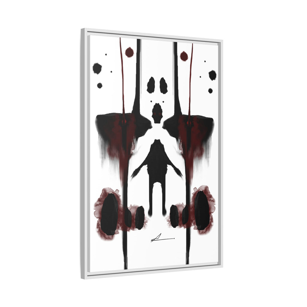 Rorschach-inspired Abstract art Canvas Wall Art | Muffled – AbstractsOfficial 24x36 (vertical)