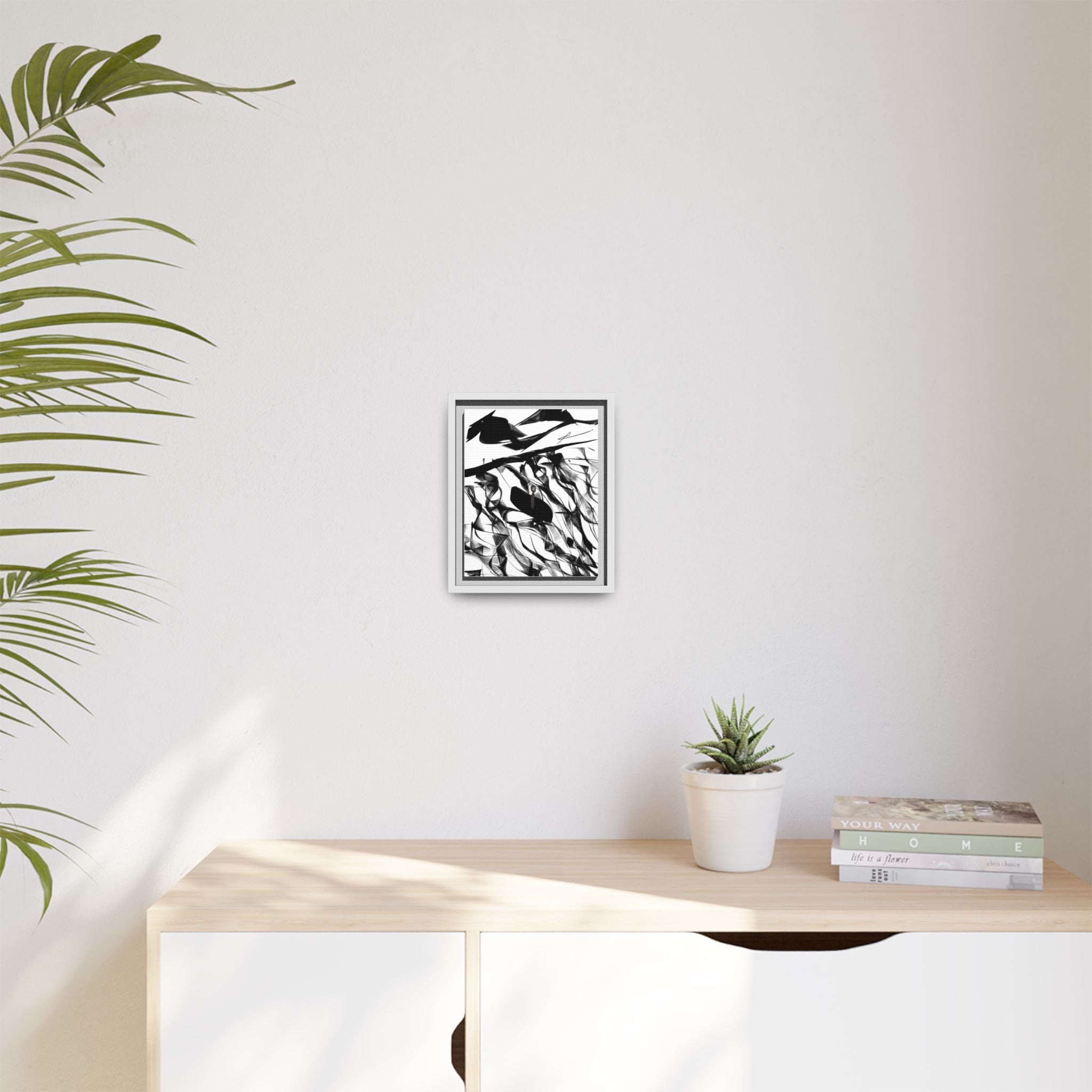 Modern Dark Abstract Canvas Wall Art | Still – AbstractsOfficial 8 x 10 (Vertical)