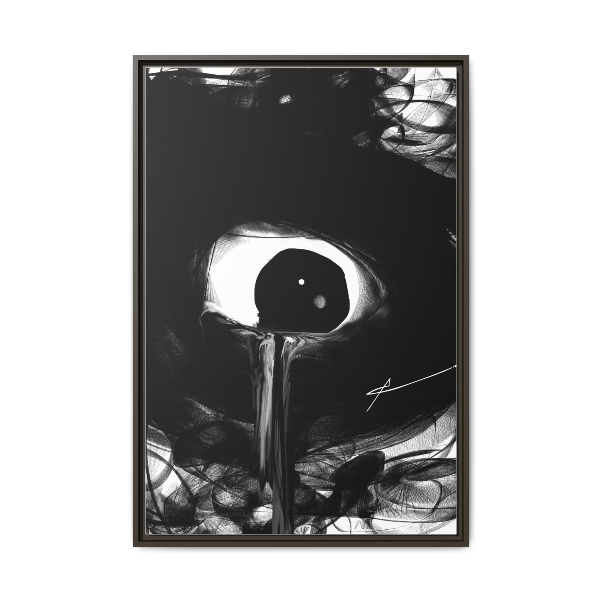 Modern Moody Abstract Canvas Wall Art | Leak – AbstractsOfficial 24x36 (vertical)