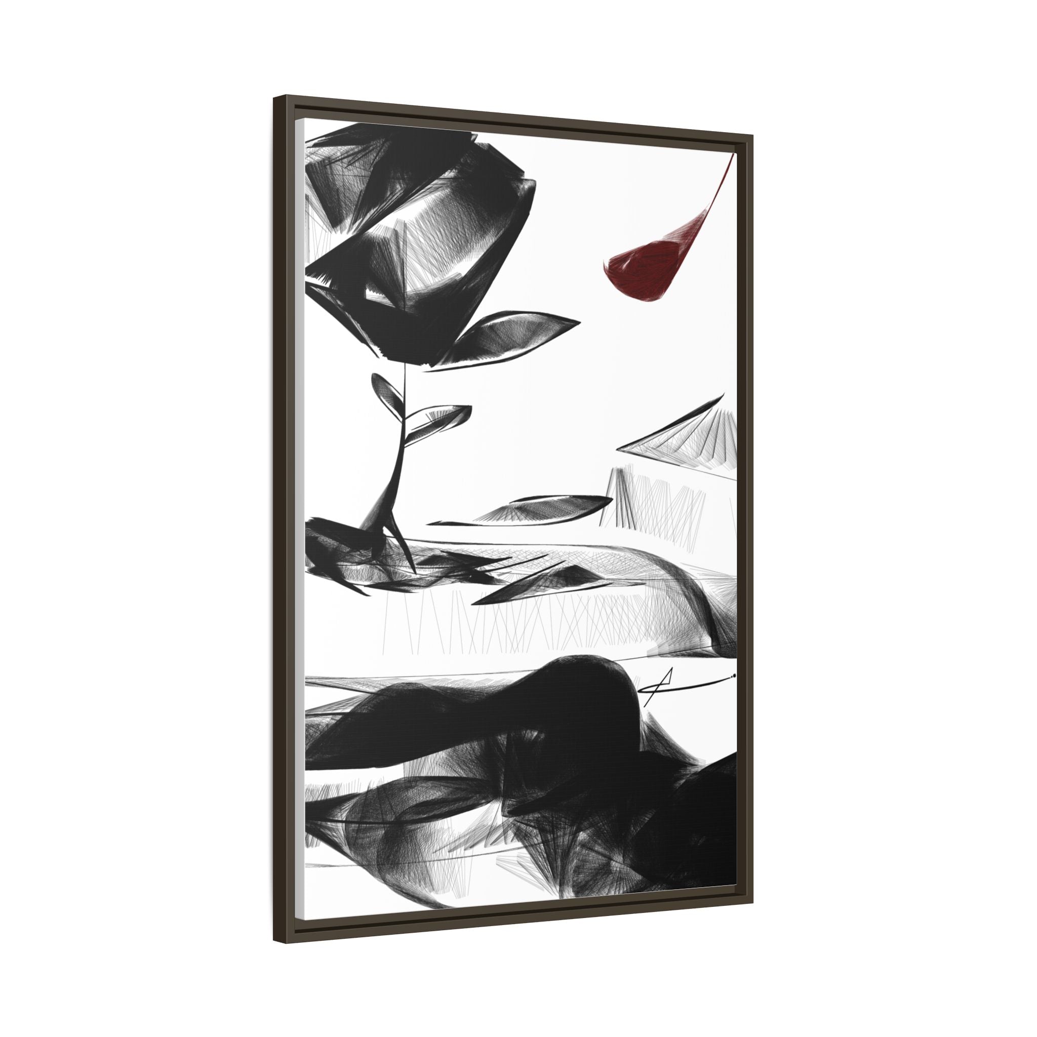 Modern Dark Abstract Canvas Wall Art | Stand – AbstractsOfficial 24x36 (vertical)