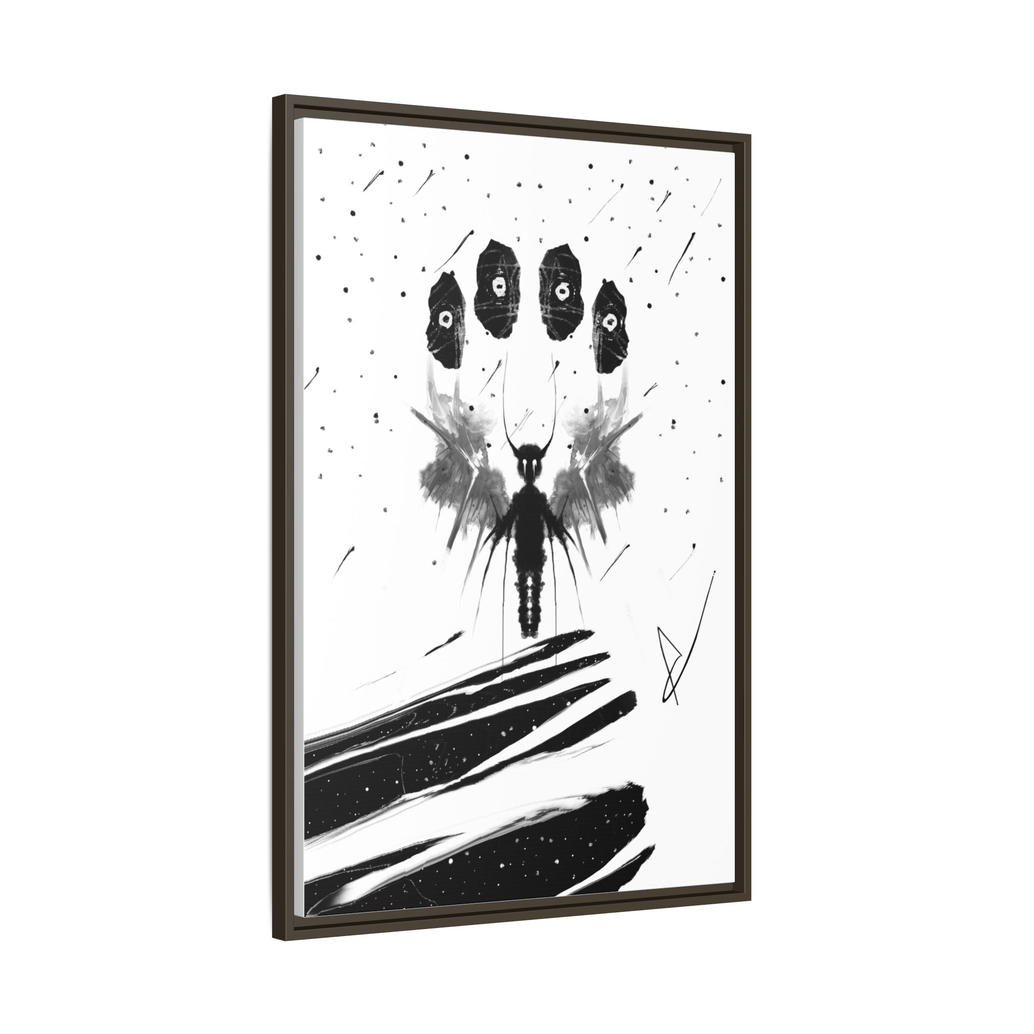 Modern Dark Abstract Canvas Wall Art | Stranded – AbstractsOfficial 24x36 (vertical)