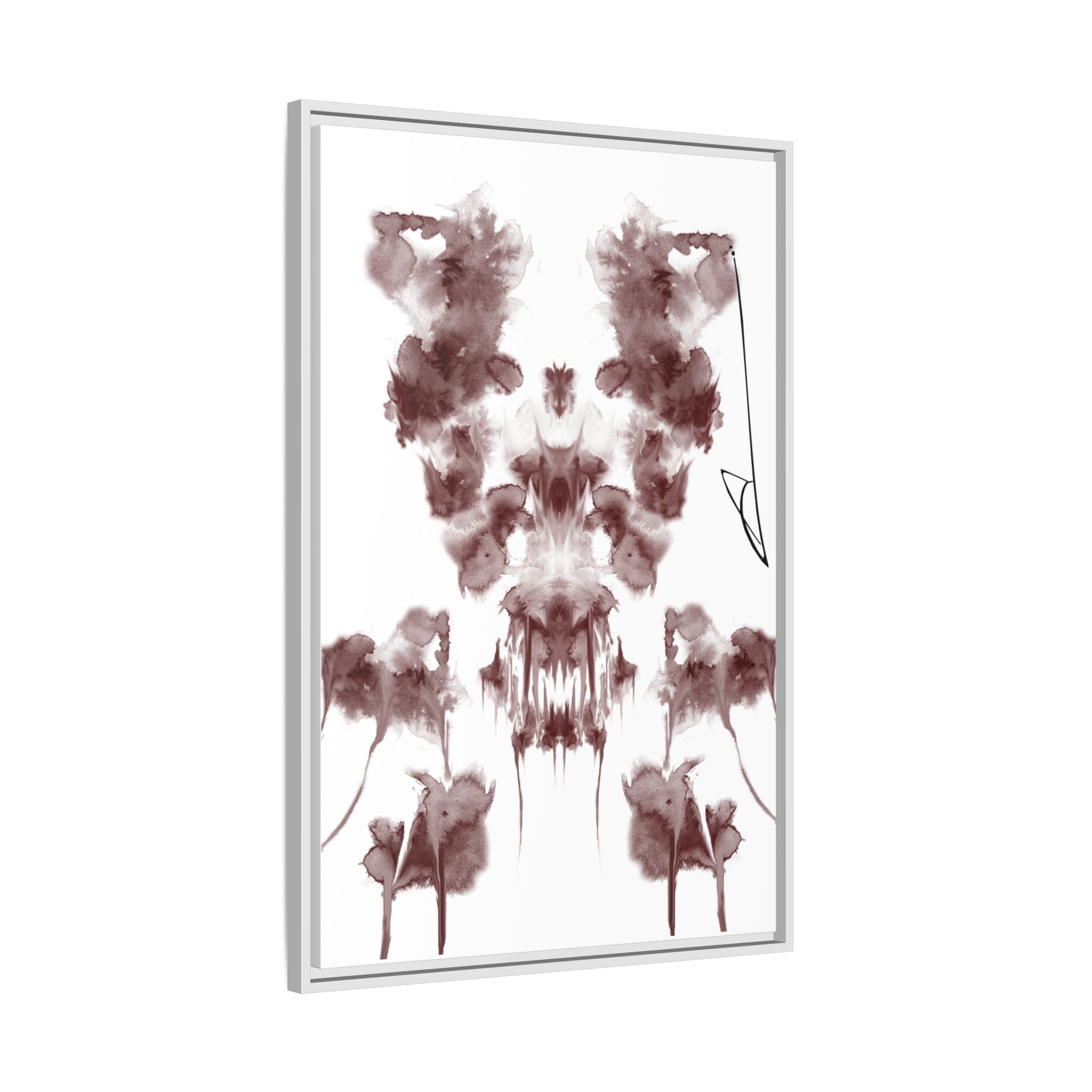 Rorschach-inspired Abstract Canvas Wall Art | Flare – AbstractsOfficial 24x36 (vertical)