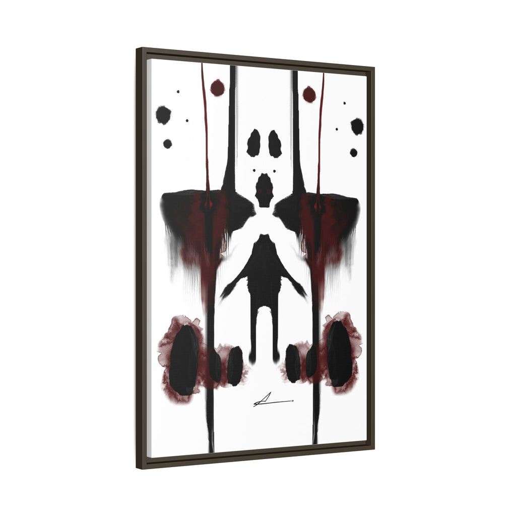 Rorschach-inspired Abstract art Canvas Wall Art | Muffled – AbstractsOfficial 24x36 (vertical)