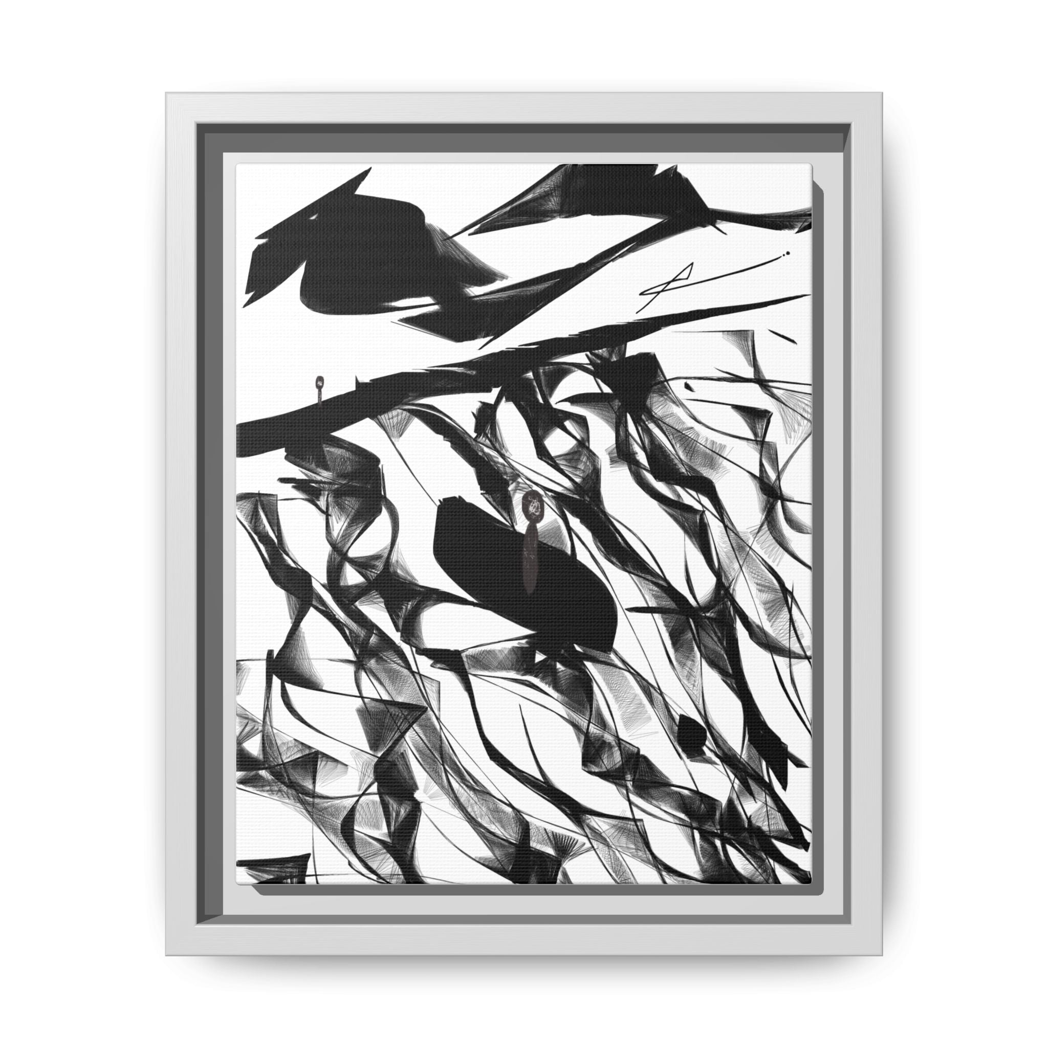Modern Dark Abstract Canvas Wall Art | Still – AbstractsOfficial 8 x 10 (Vertical)