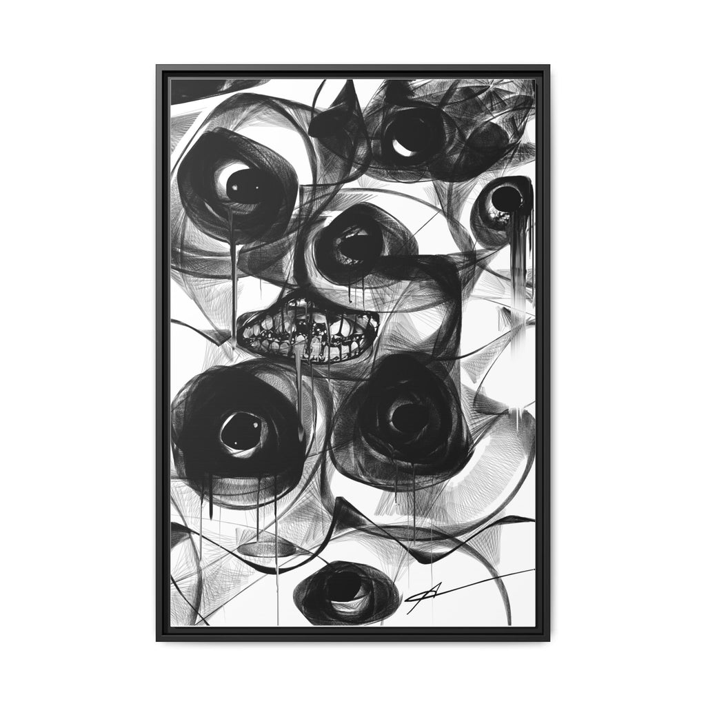 Modern Horror Abstract Canvas Wall Art | Watches – AbstractsOfficial 24x36 (vertical)