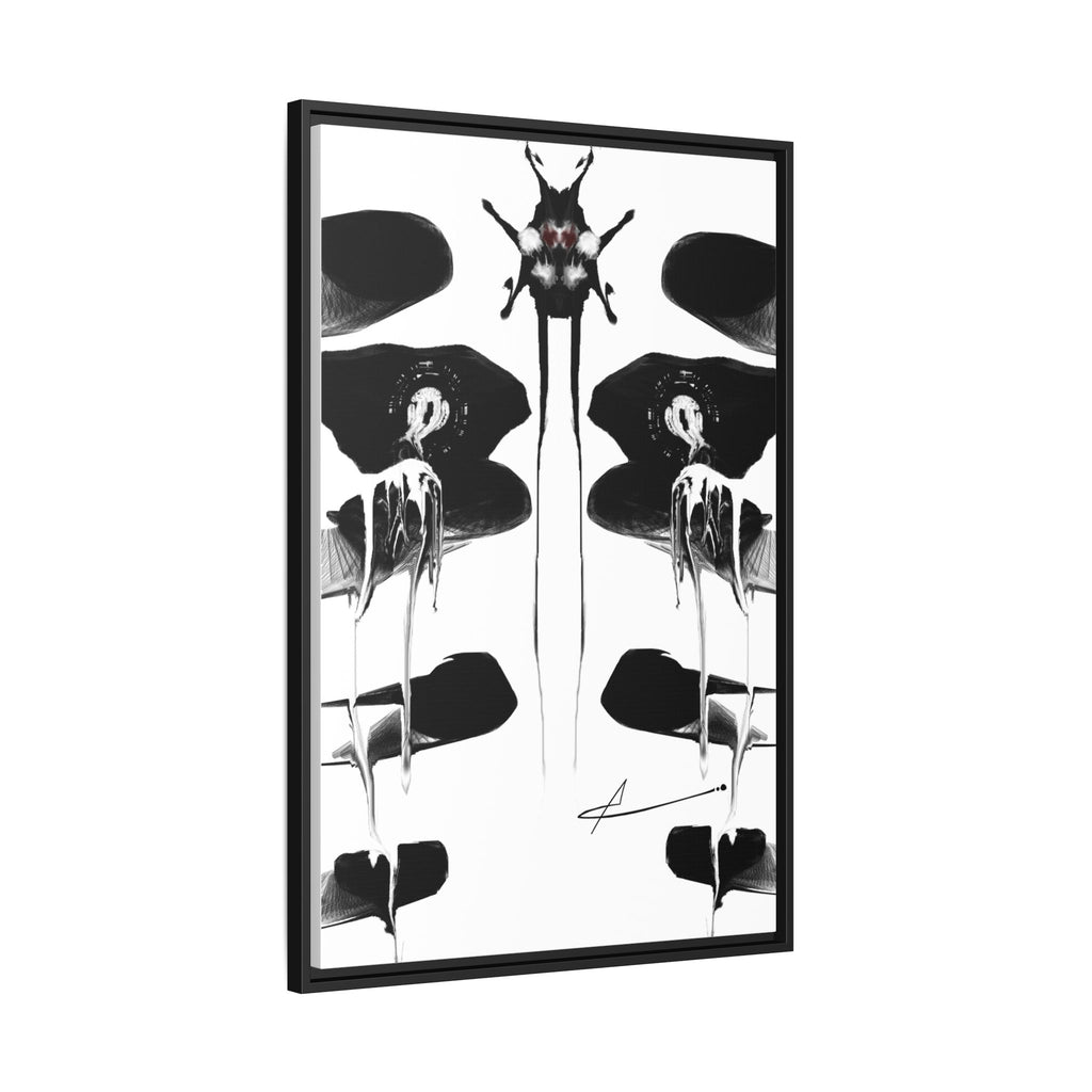 Modern Dark Abstract Canvas Wall Art | Drenching – AbstractsOfficial 24x36 (vertical)