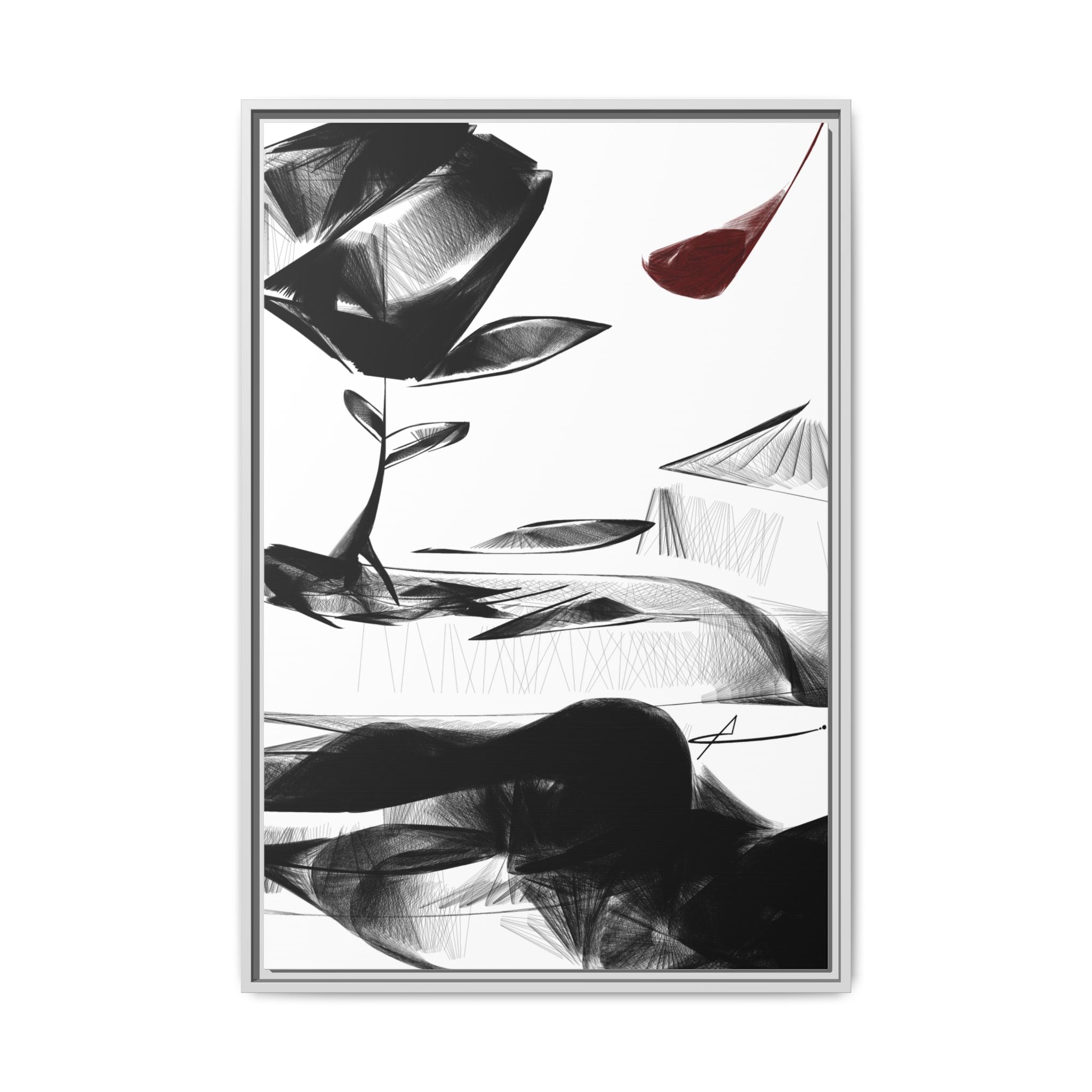 Modern Dark Abstract Canvas Wall Art | Stand – AbstractsOfficial 24x36 (vertical)