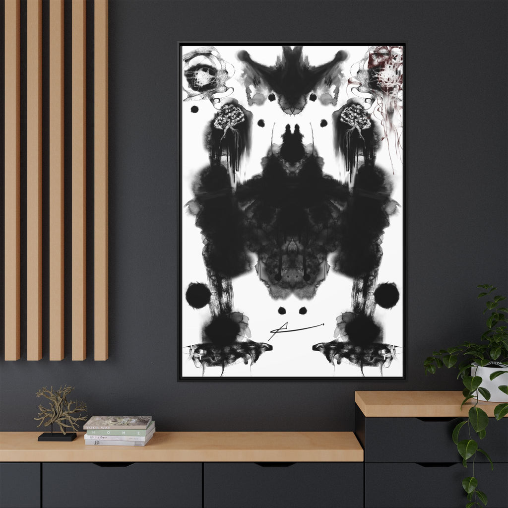Rorschach-inspired Abstract Canvas Wall Art | In Front – AbstractsOfficial 40 x 60 (Vertical)