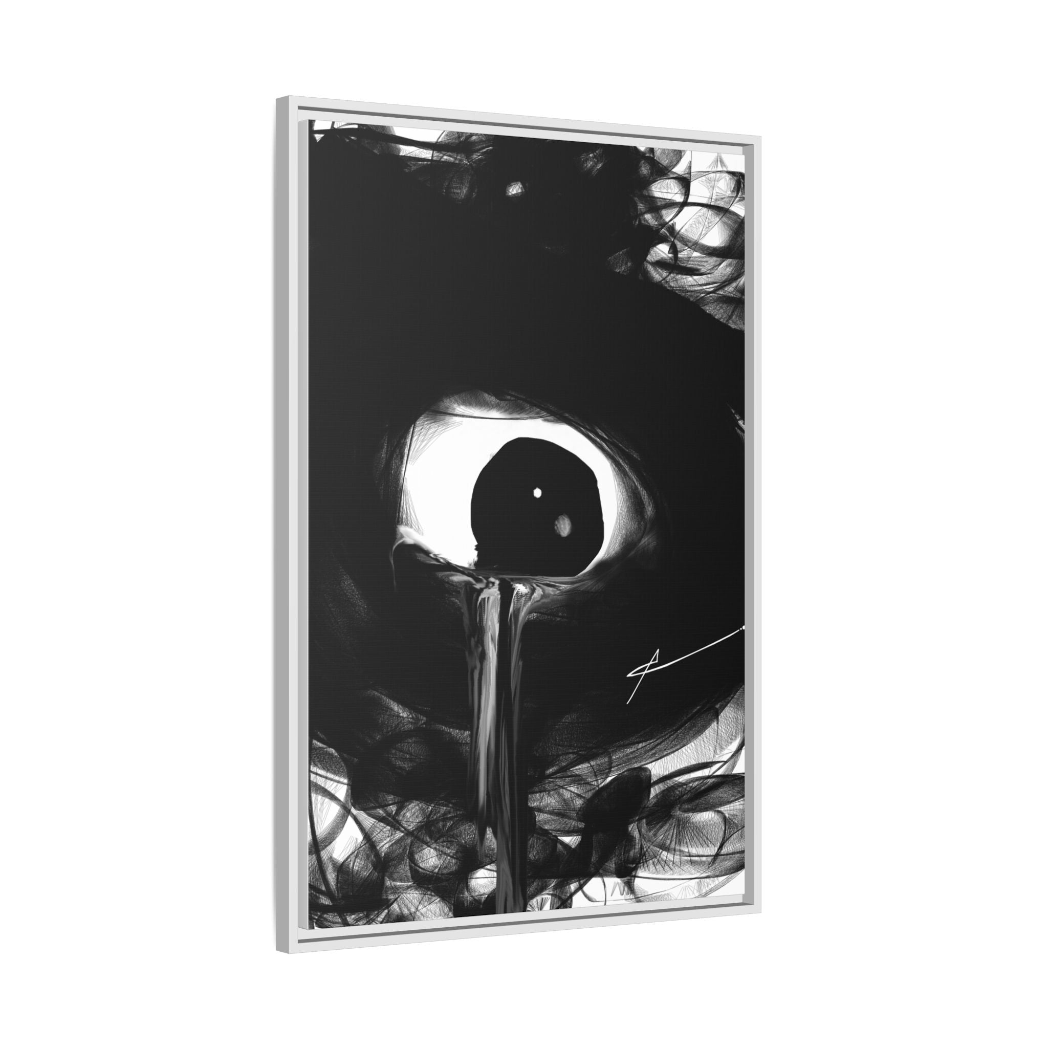 Modern Moody Abstract Canvas Wall Art | Leak – AbstractsOfficial 24x36 (vertical)