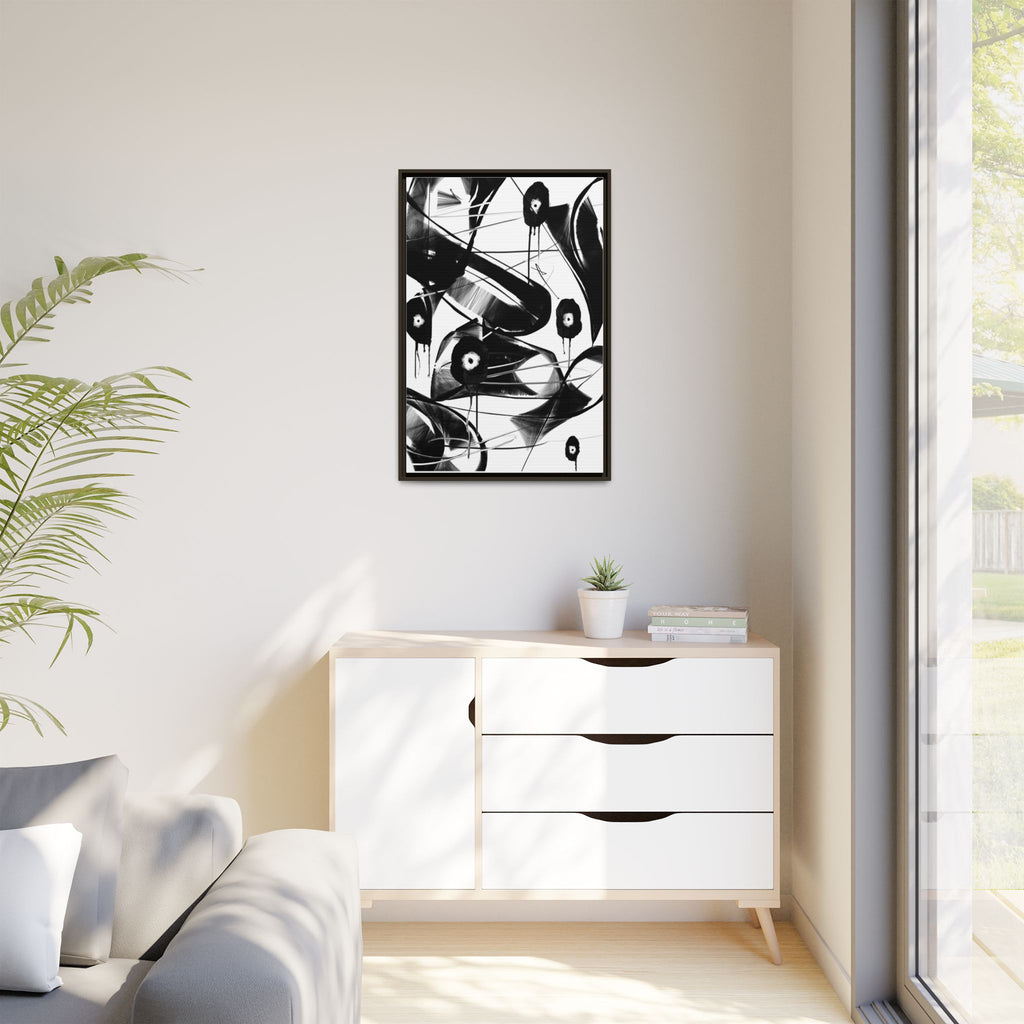 Modern Dark Abstract Canvas Wall Art | Found – AbstractsOfficial 24x36 (vertical)