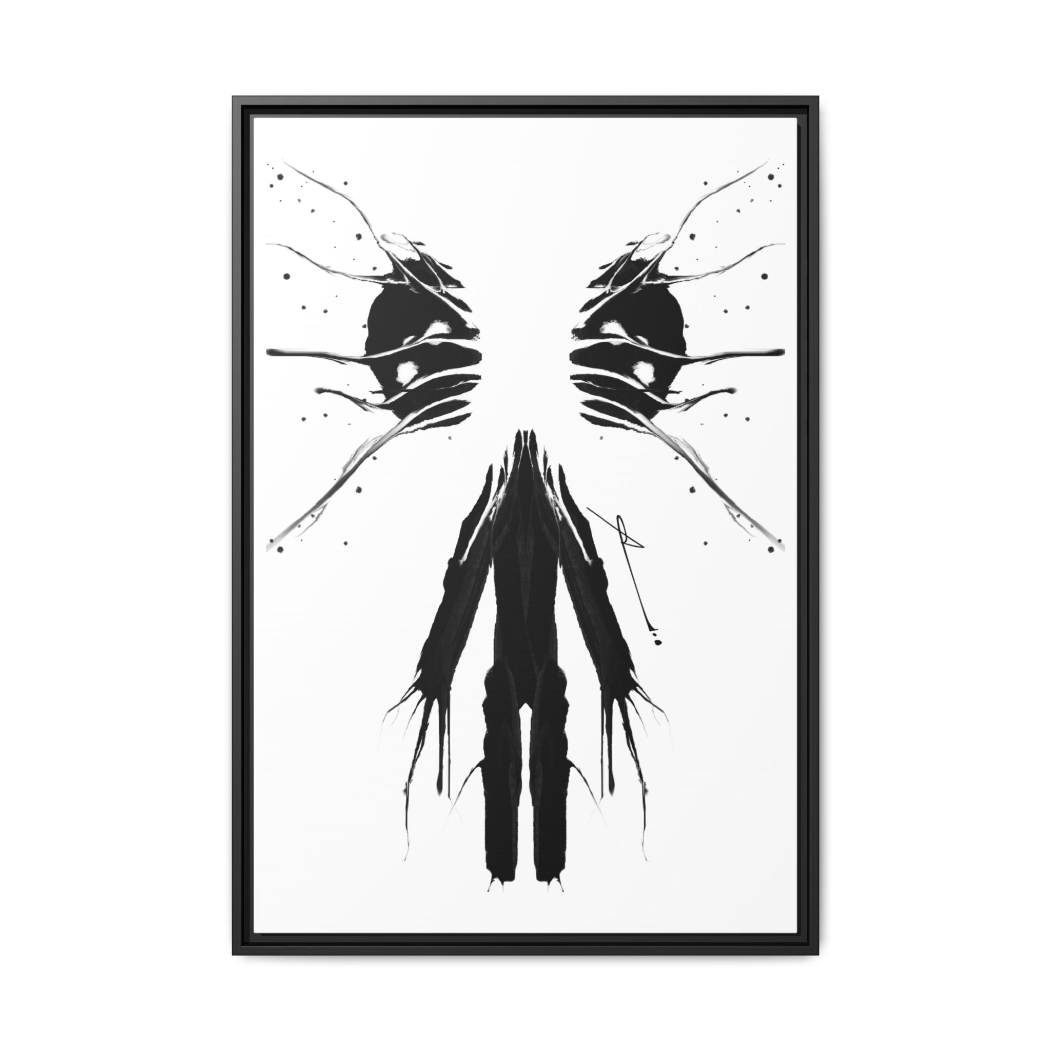 Modern Dark Abstract Canvas Wall Art | Scission – AbstractsOfficial 24x36 (vertical)