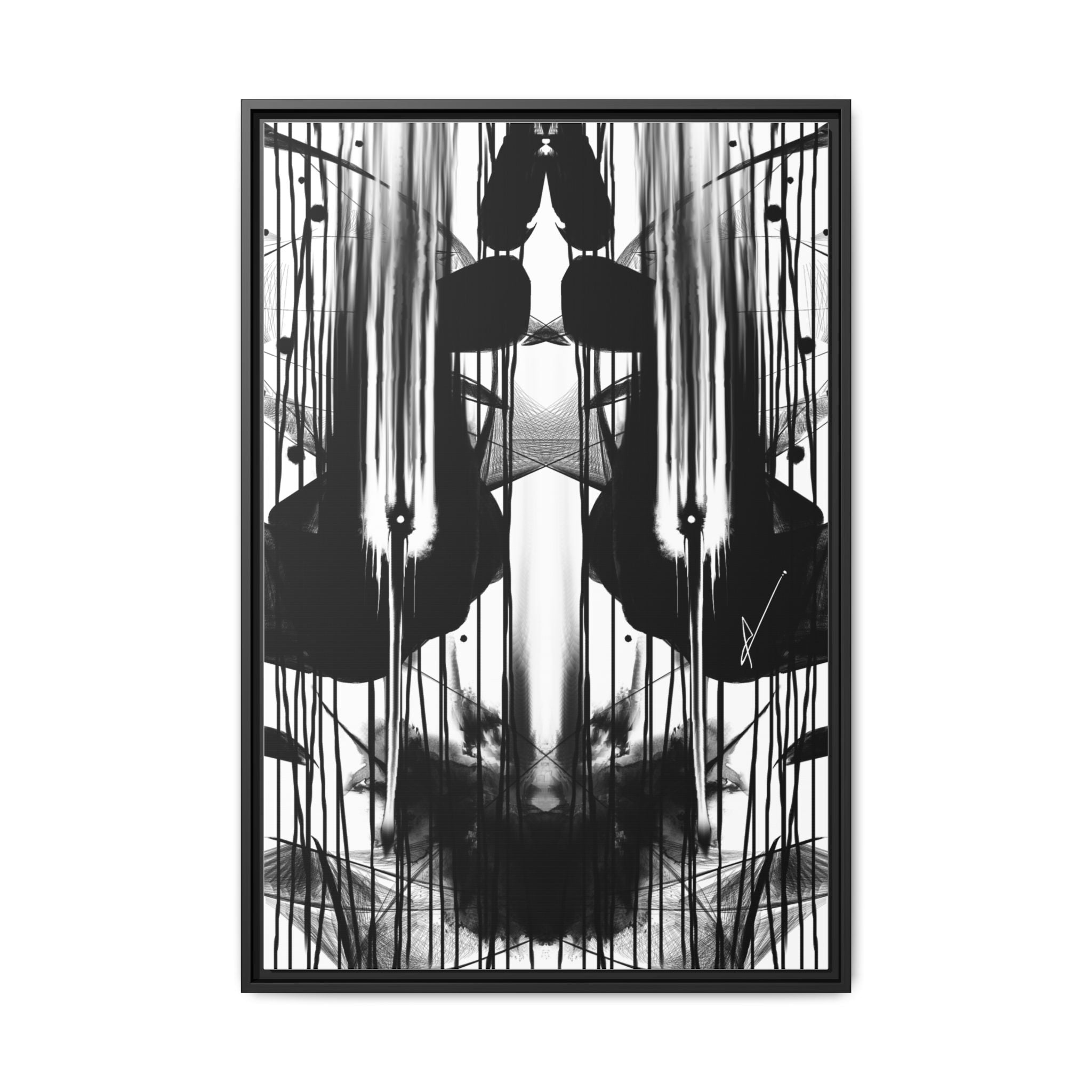 Modern Dark Abstract Canvas Wall Art | Befoul – AbstractsOfficial 24x36 (vertical)
