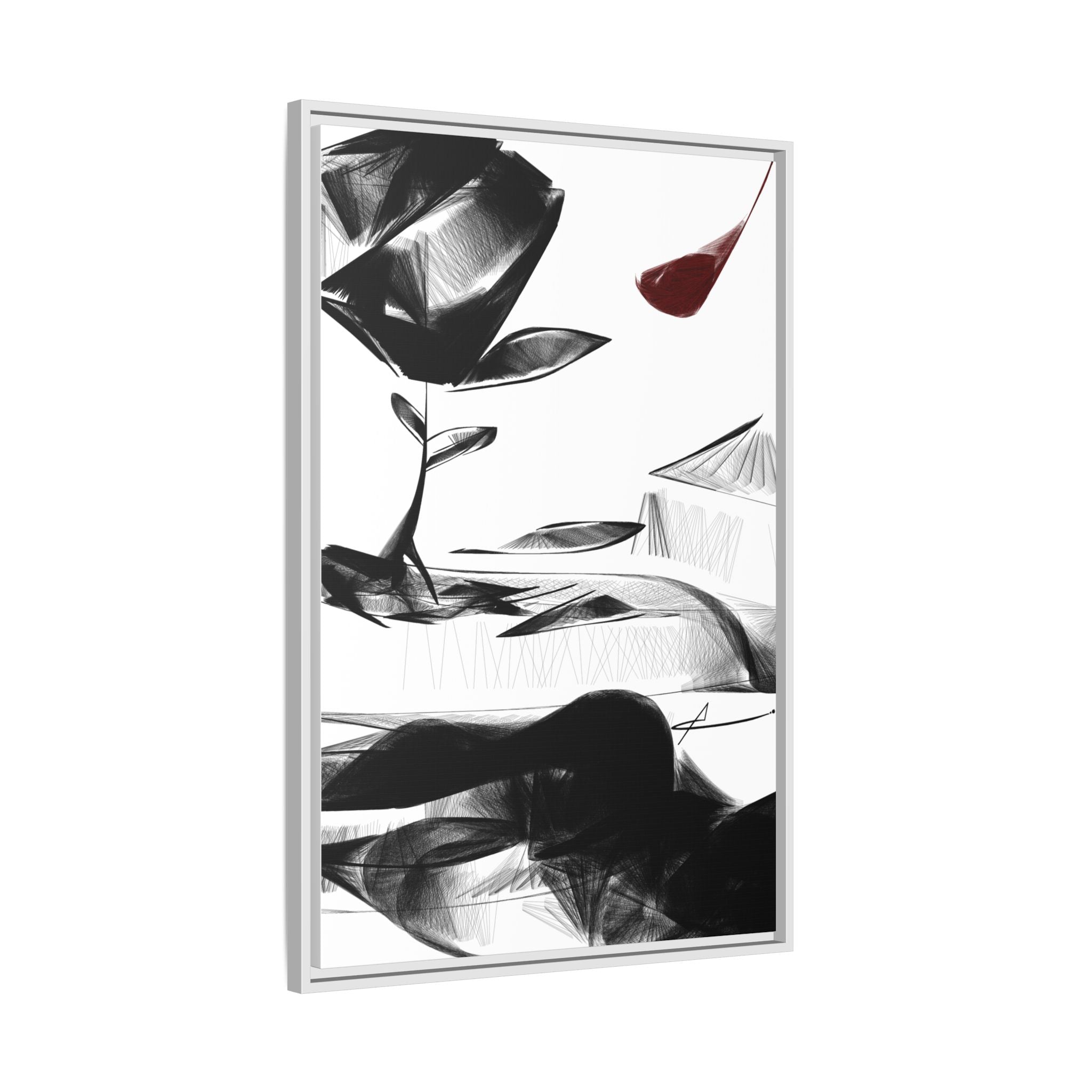 Modern Dark Abstract Canvas Wall Art | Stand – AbstractsOfficial 24x36 (vertical)