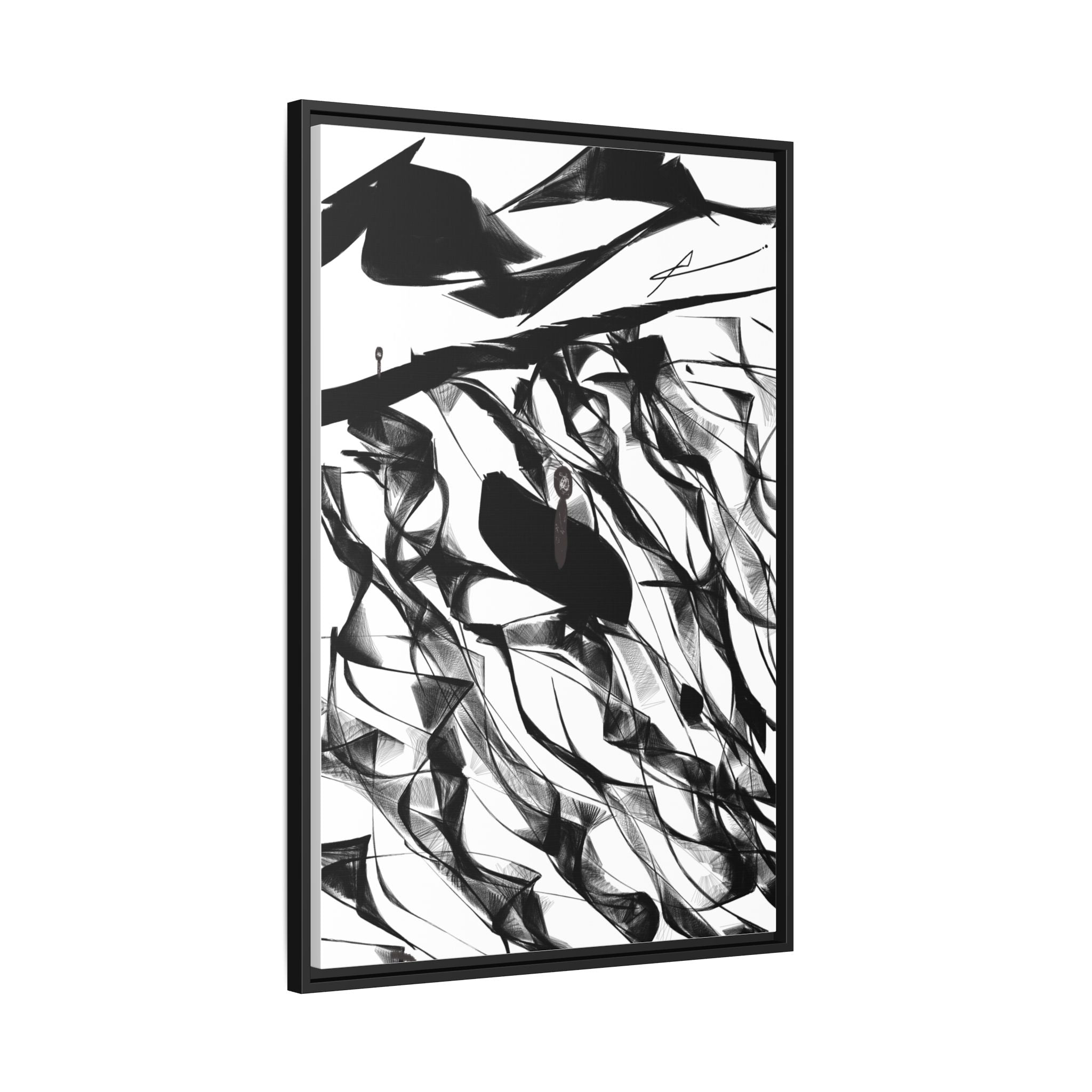 Modern Dark Abstract Canvas Wall Art | Still – AbstractsOfficial 24x36 (vertical)